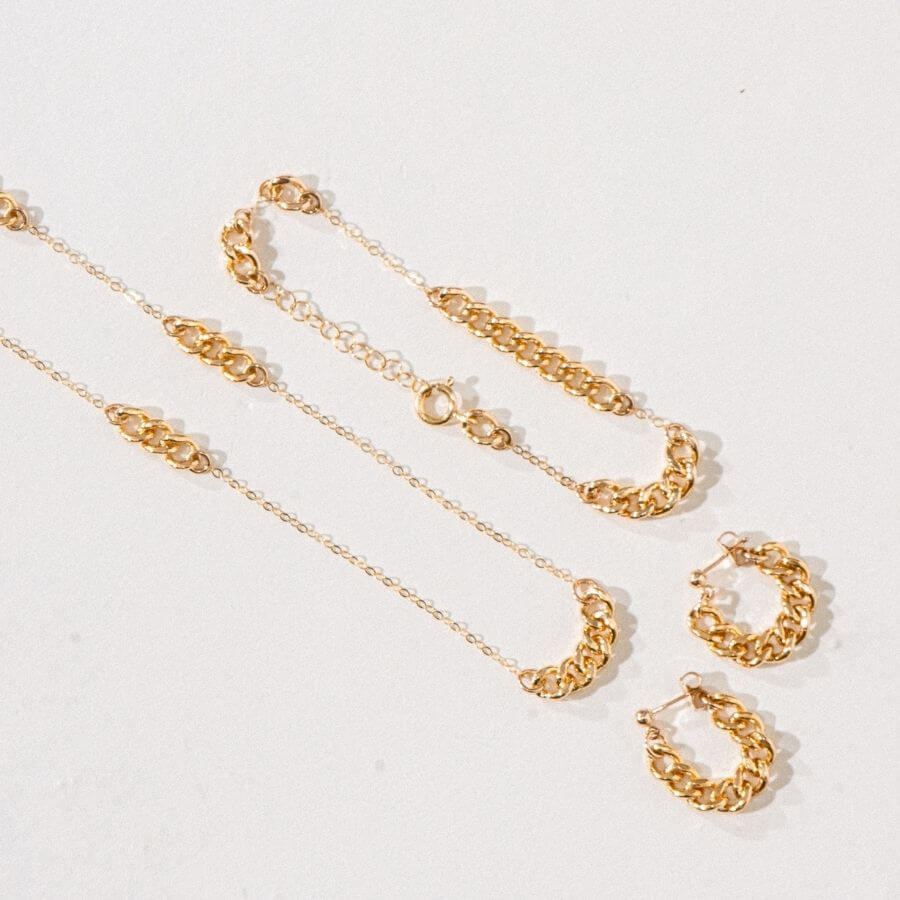 Curb Chain Jewelry Set