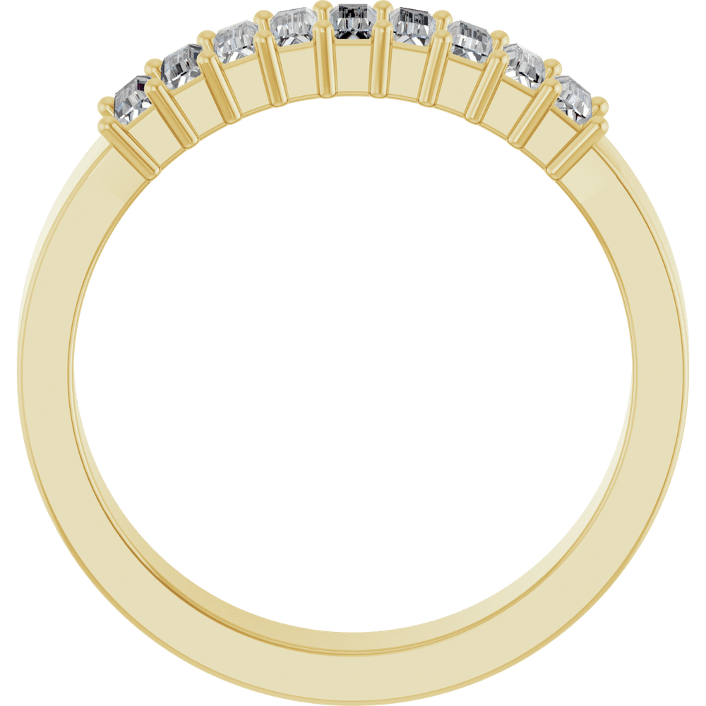 14K Diamond Baguette Ring