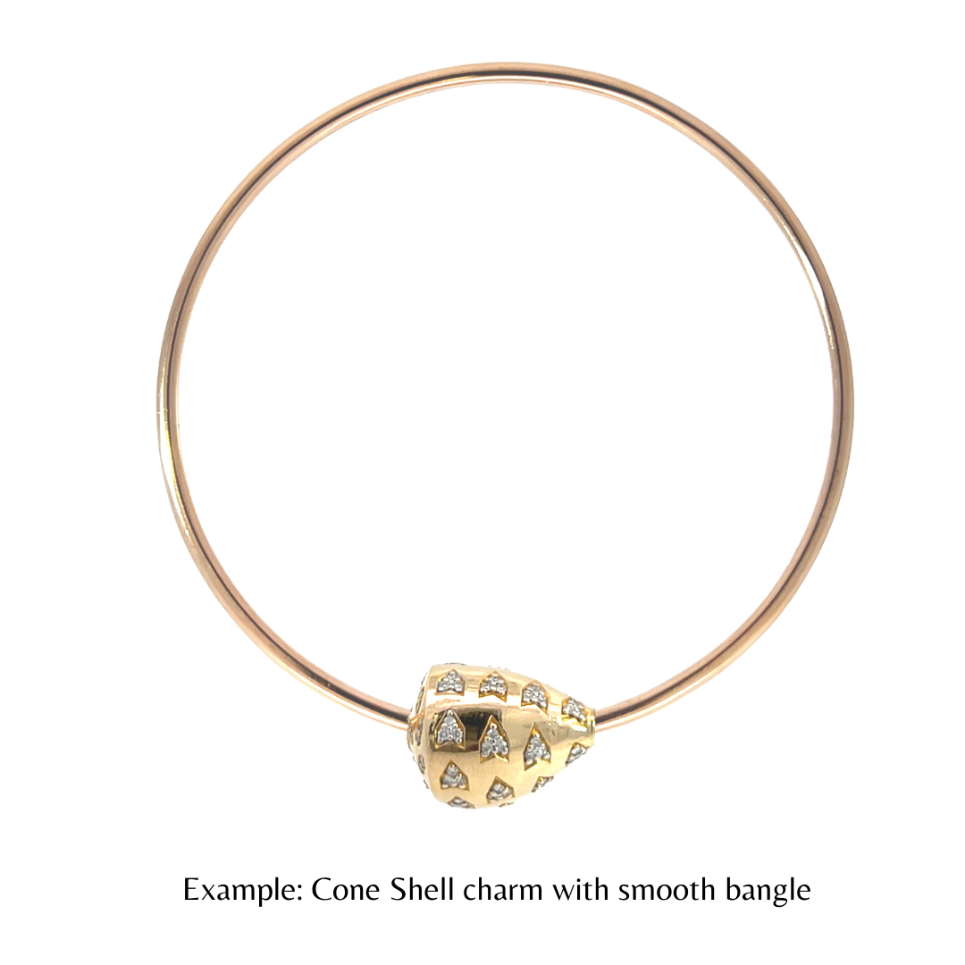 Cone Shell Diamond Charm