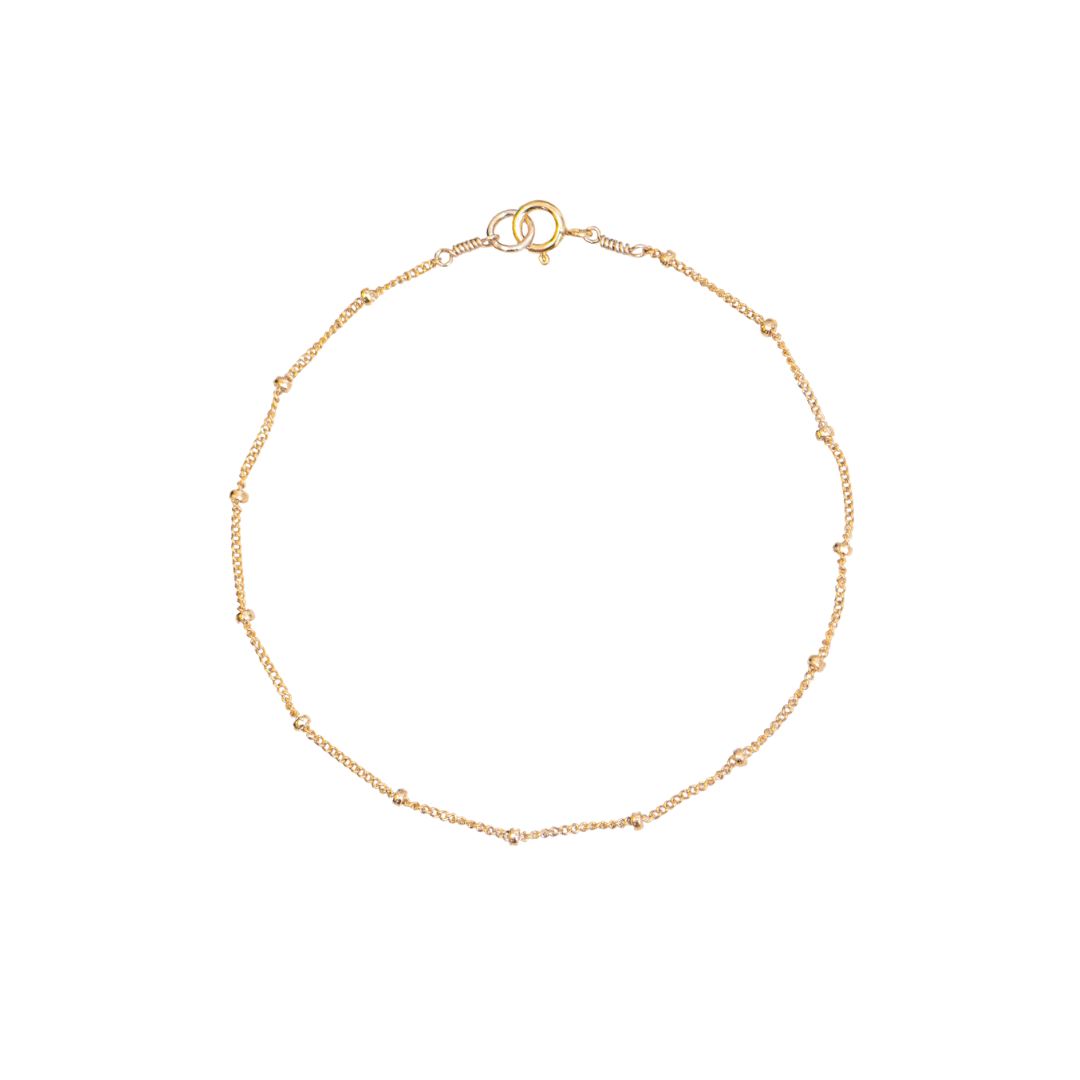 14K Gold Fill Bead Chain Bracelet