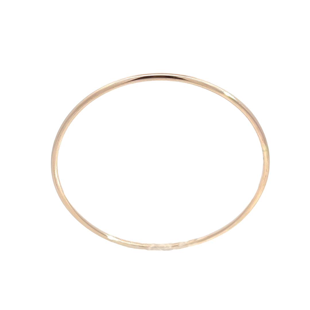 14K Gold Fill Classic Smooth Bangle