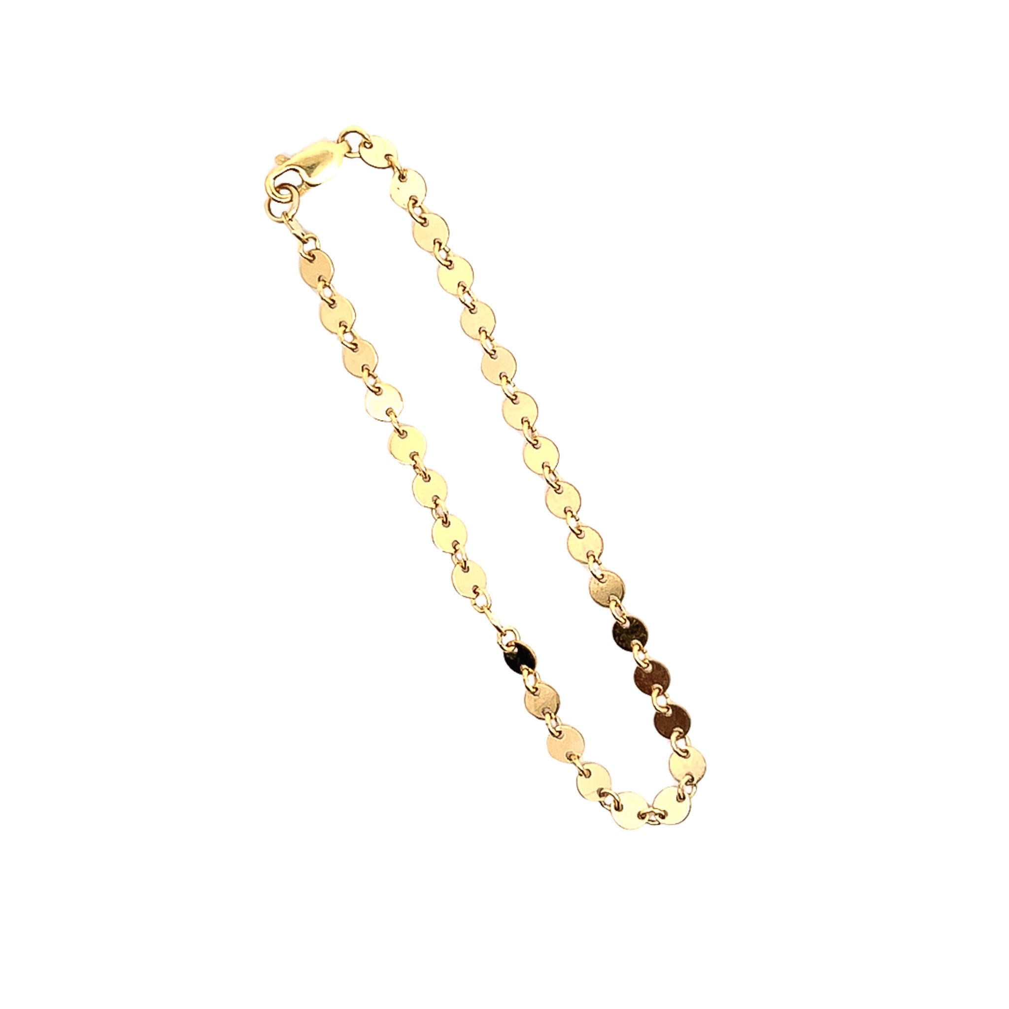 14K Gold Fill Coin Chain Anklet