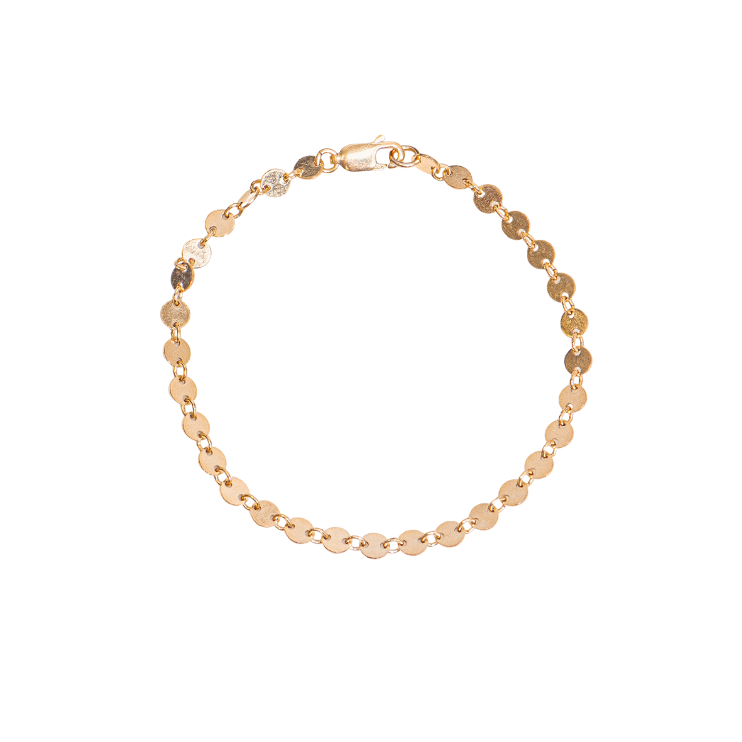 14K Gold Fill Coin Chan Bracelet