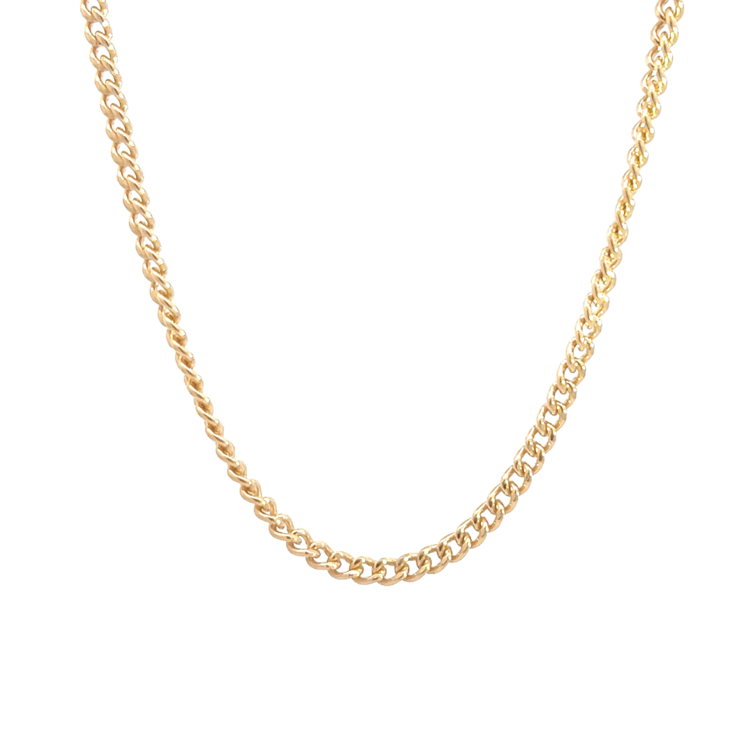 14K Gold Fill Curb Chain Necklace