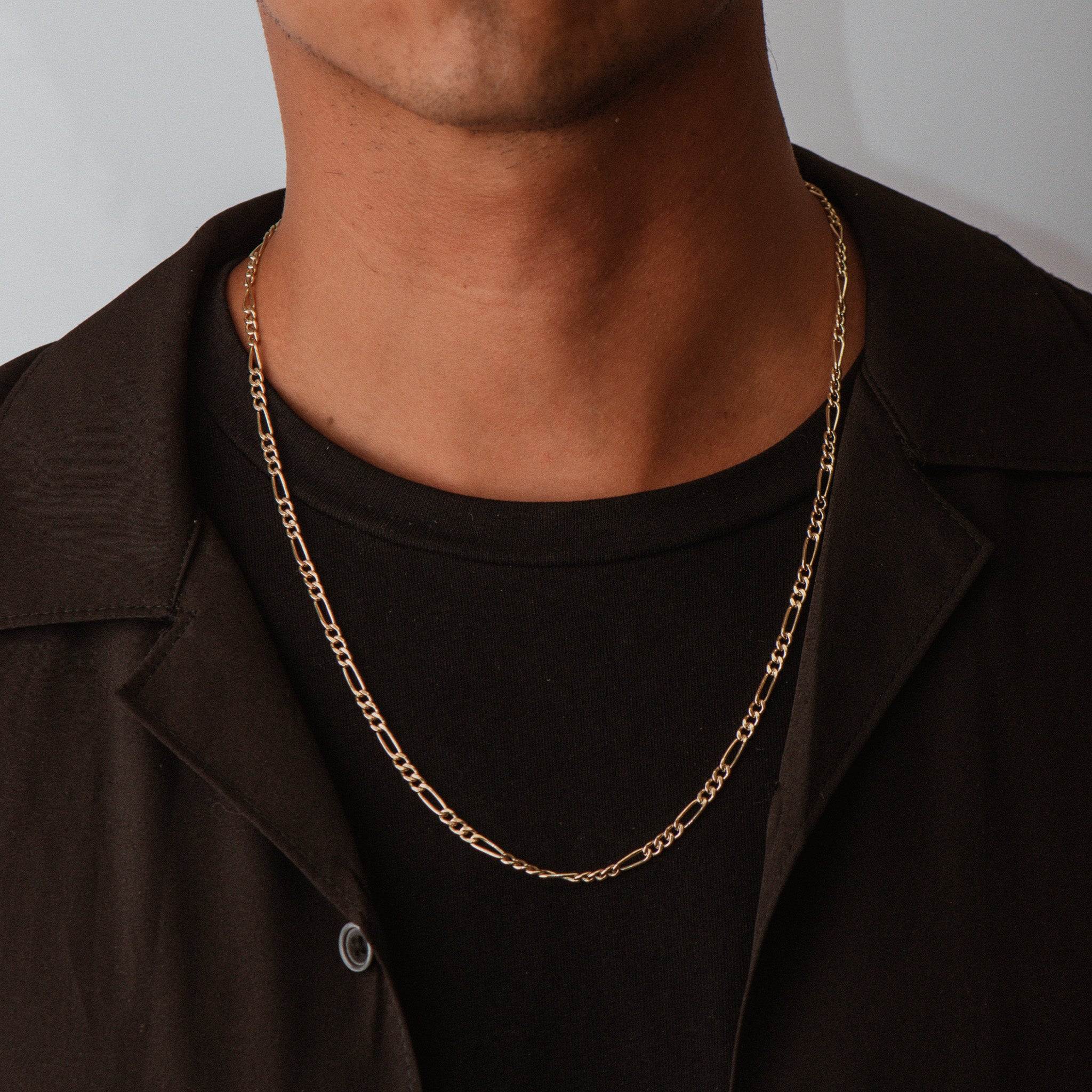 14K Gold Fill Figaro Necklace