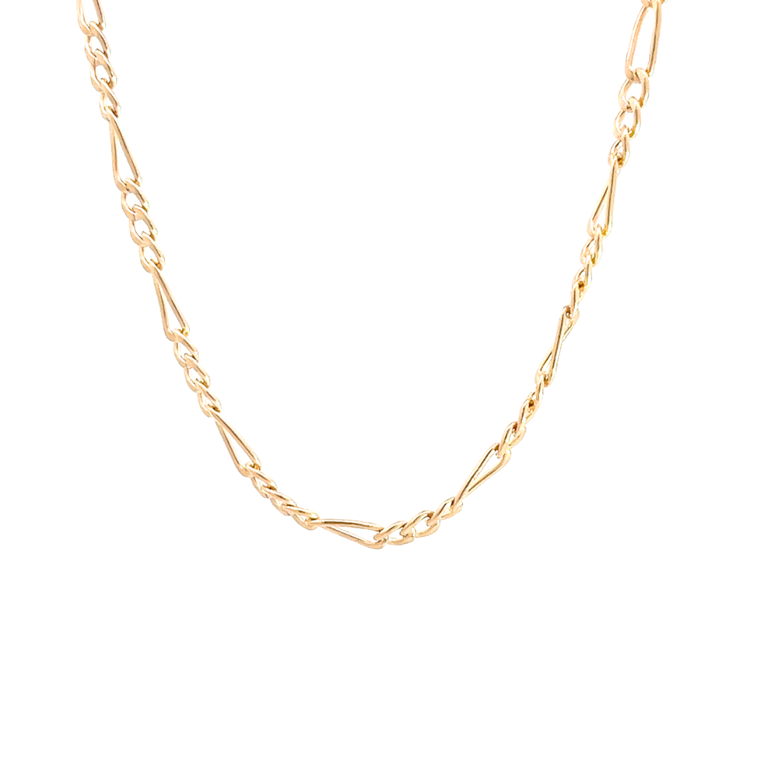 14K Gold Fill Figaro Necklace