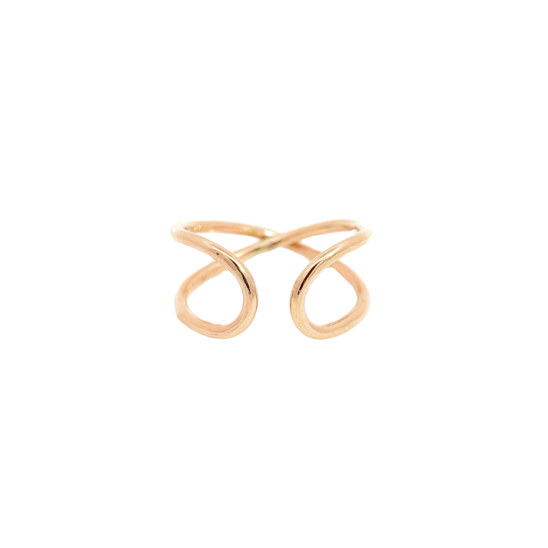 14K Gold Fill Infinity Cuff Ring