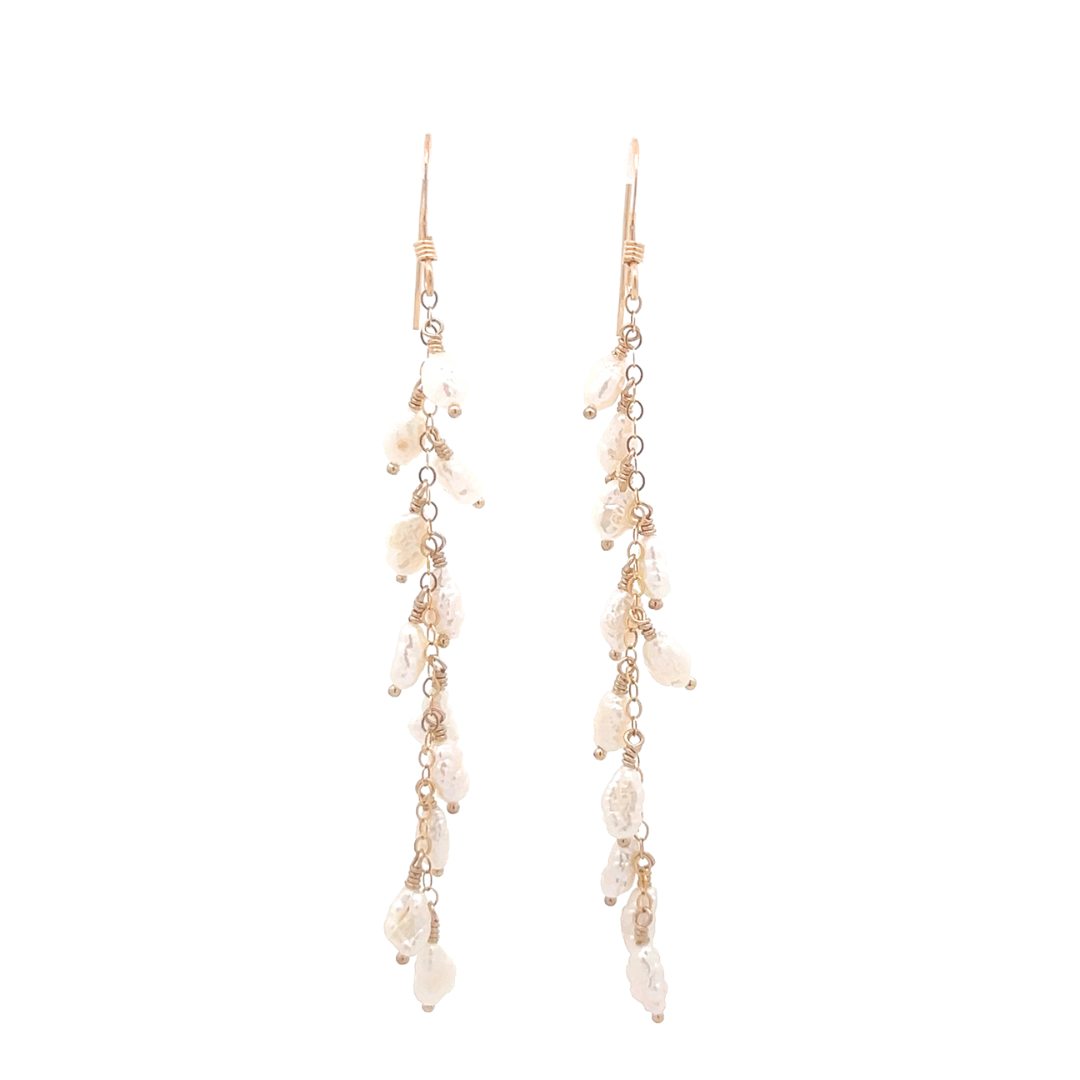 14K Gold Fill Iris Pearl Earring