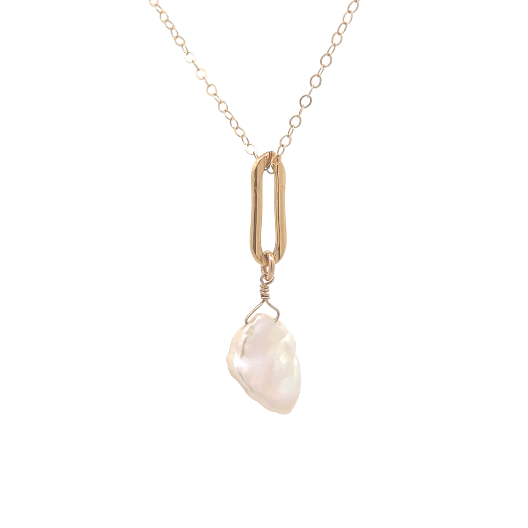 14k Gold Fill Maia Pearl Necklace