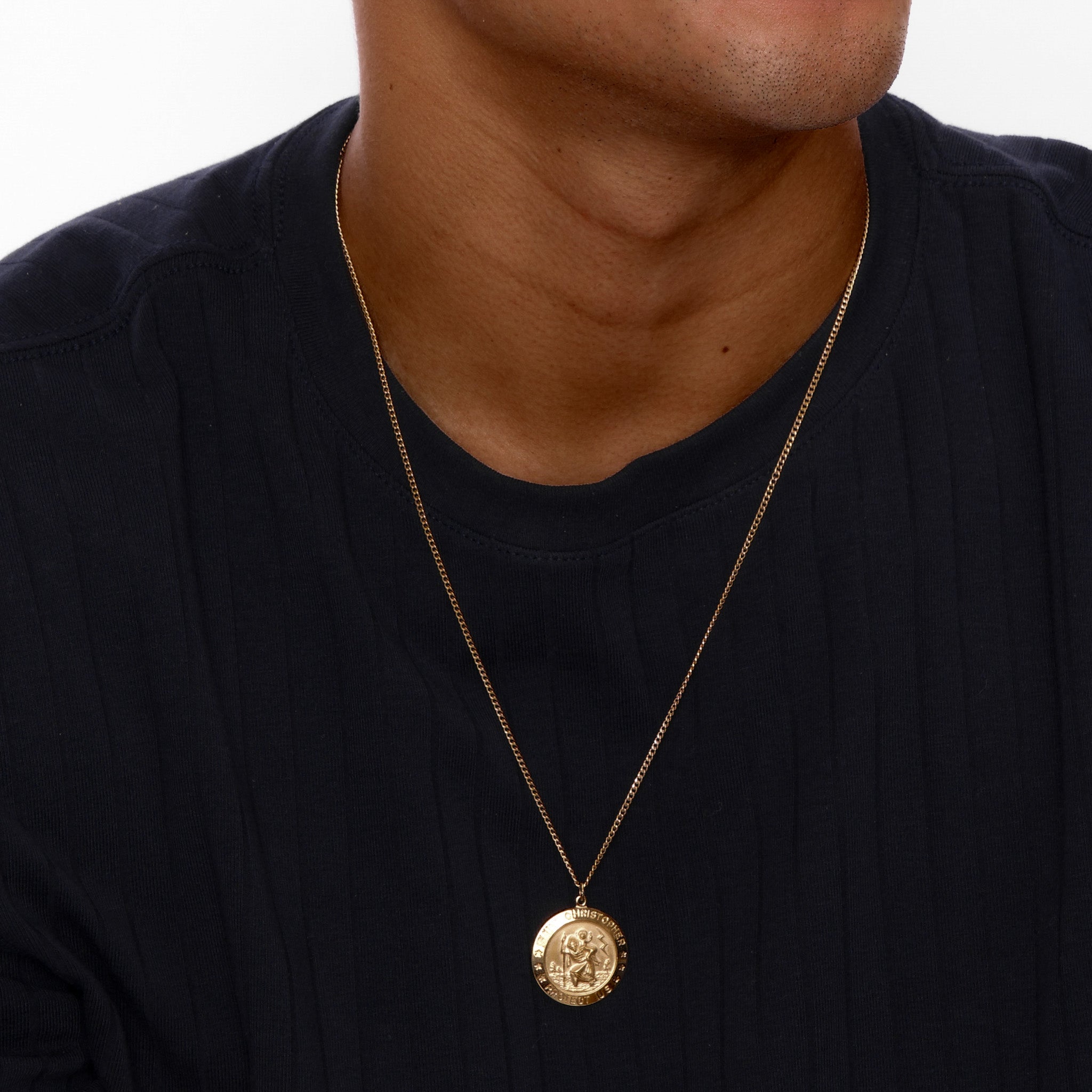 14K Gold Fill Saint Christopher Necklace