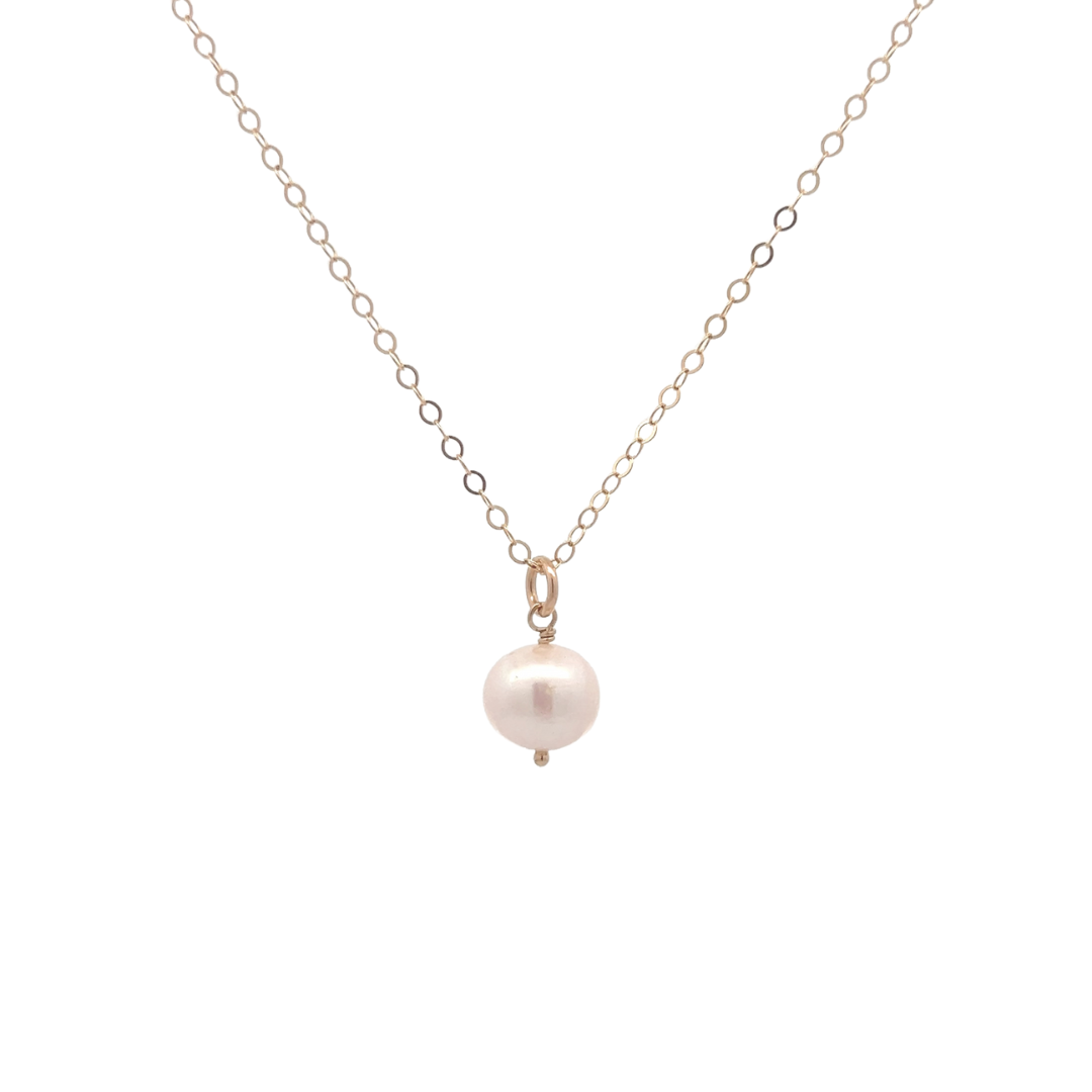 14K Gold Fill Selene Pearl Necklace