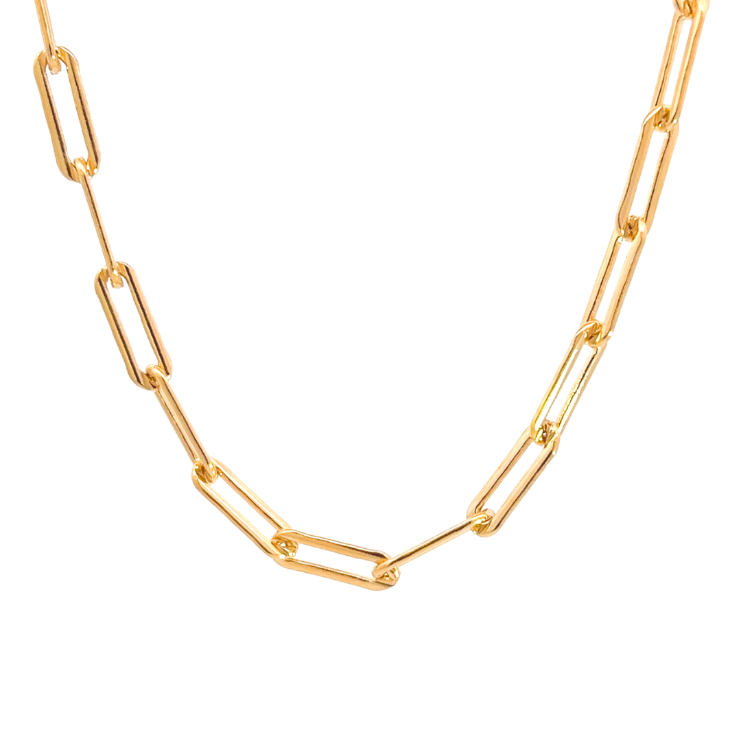 14K Gold Fill Thick Clip Necklace