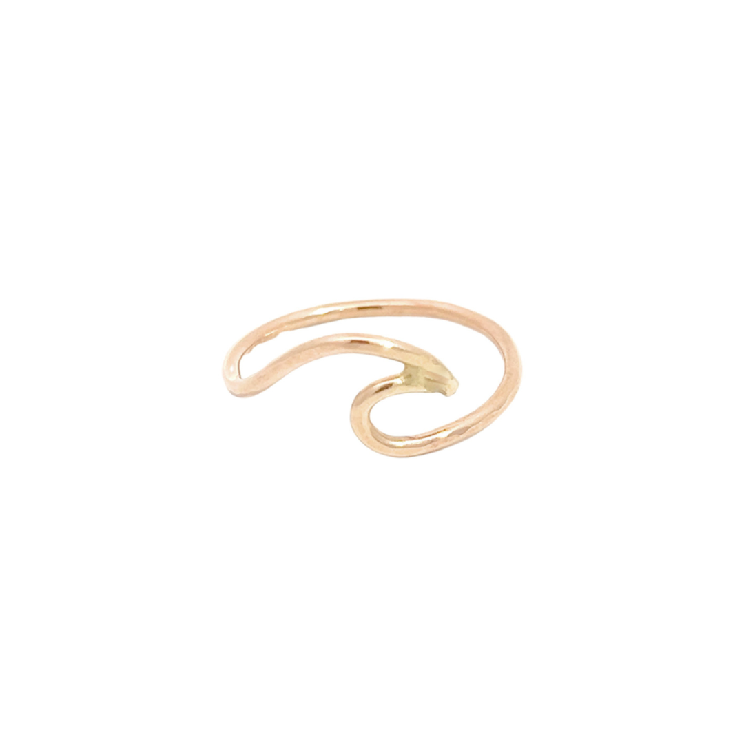 14K Gold Fill Wave Ring