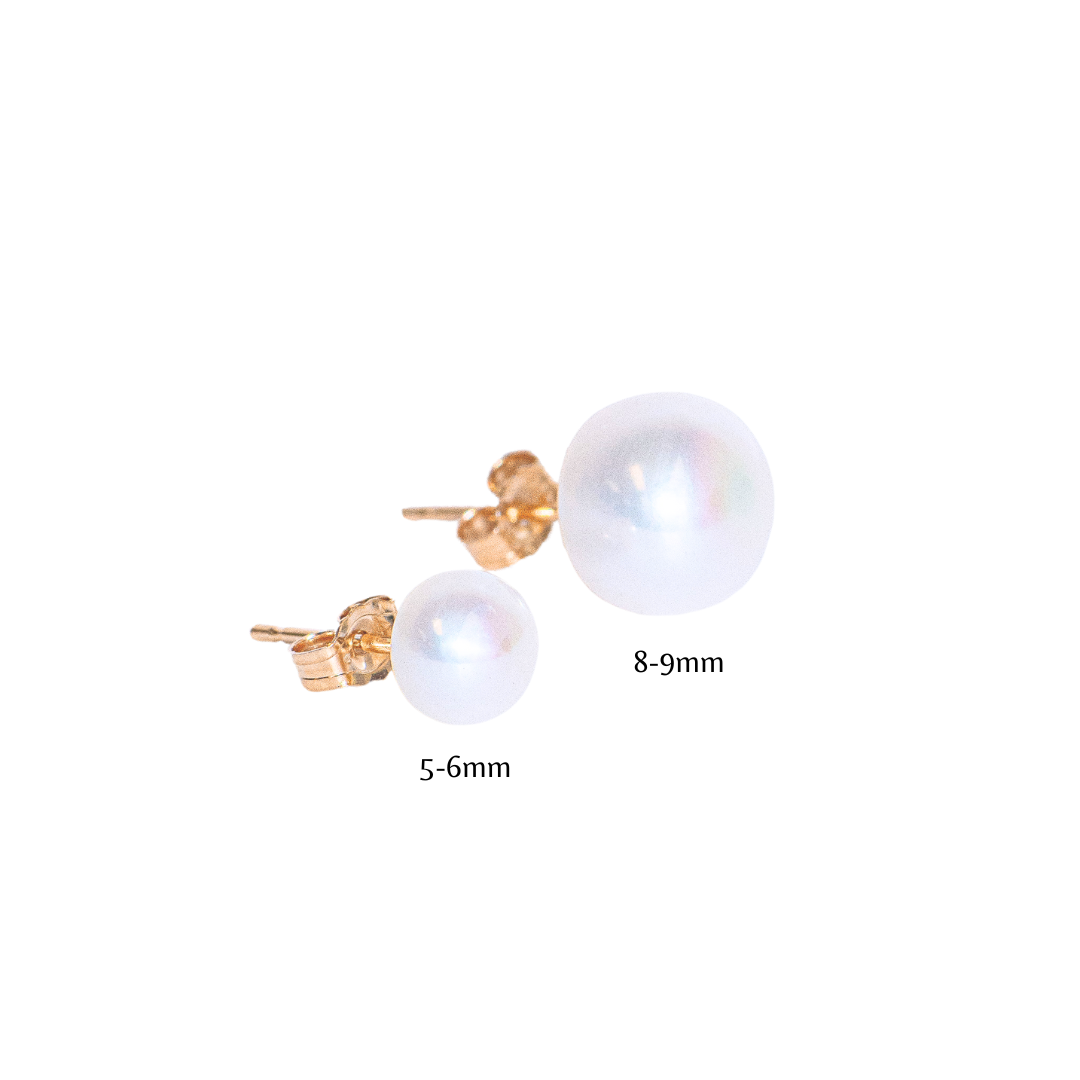 14K Pearl Studs