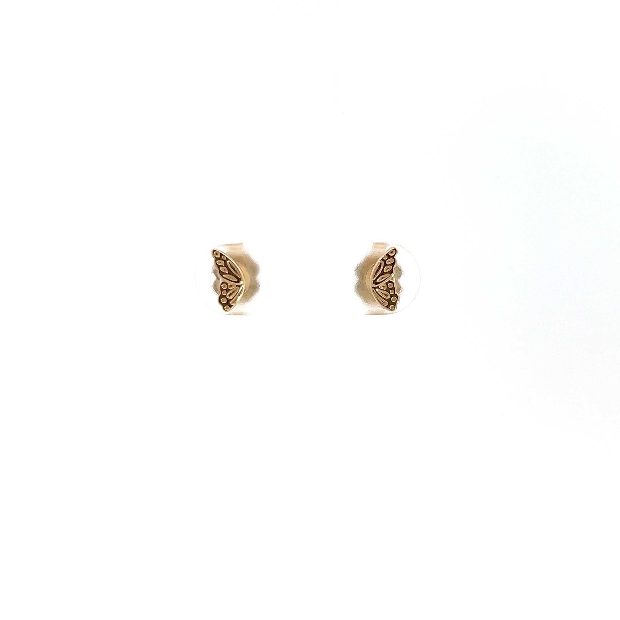 14K Butterfly Studs