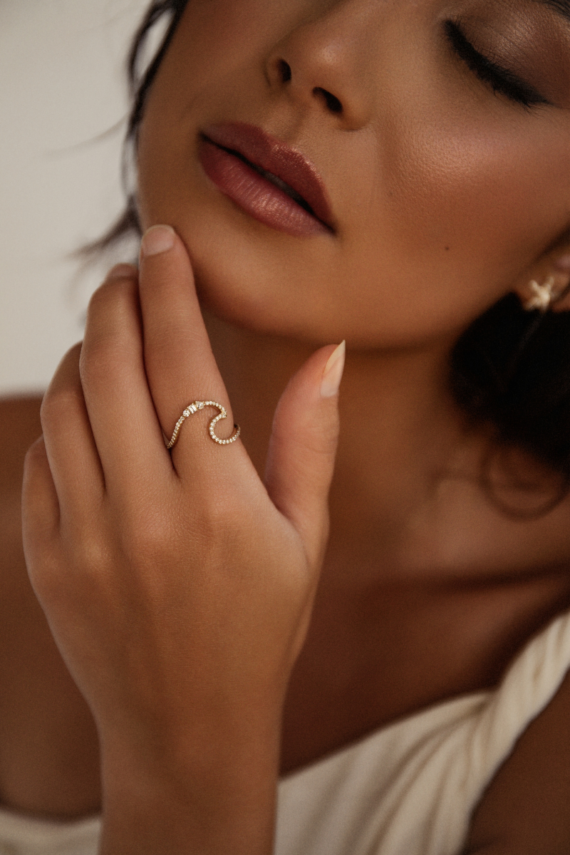 High Tide Wave Ring
