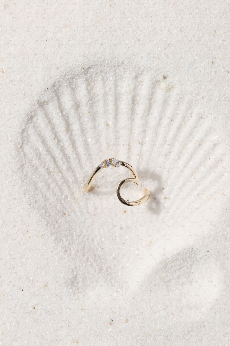 Low Tide Wave Ring