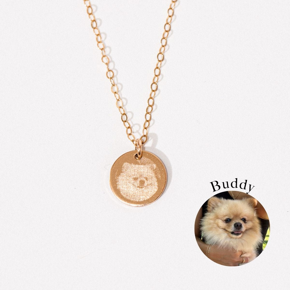 Pet Photo Engraved Necklace