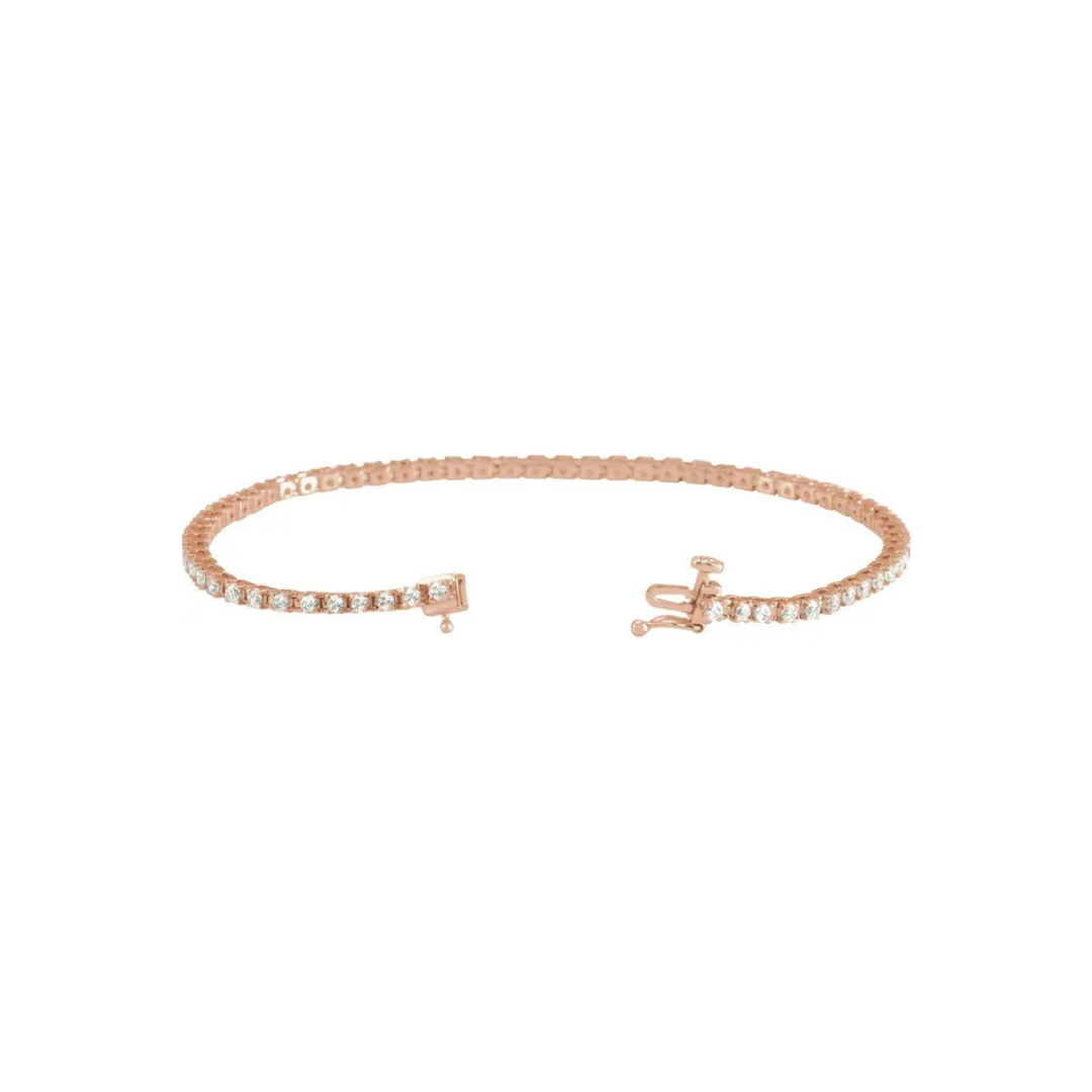 14K 2CT Diamond Tennis Bracelet