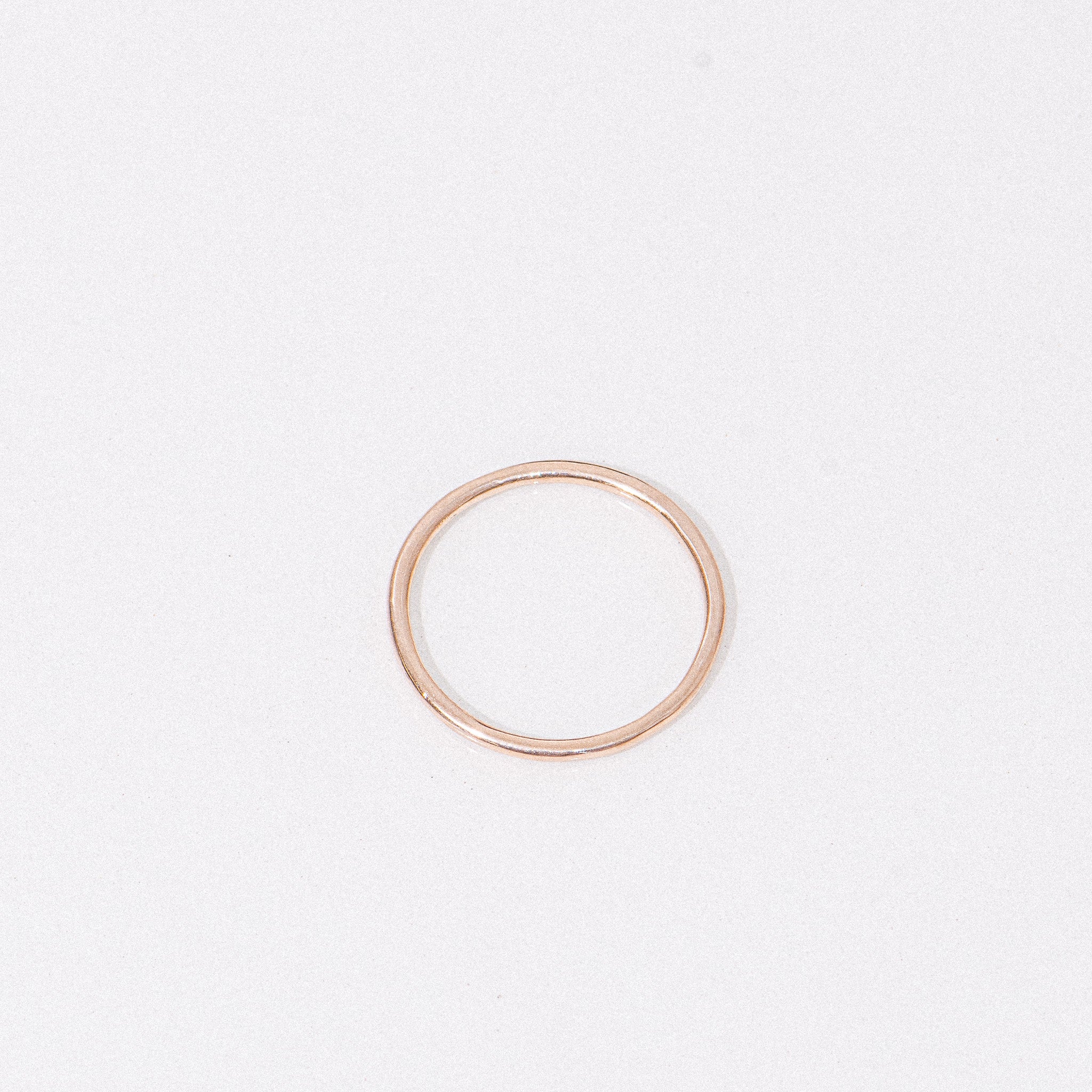 14K Solid Gold Thin Bands