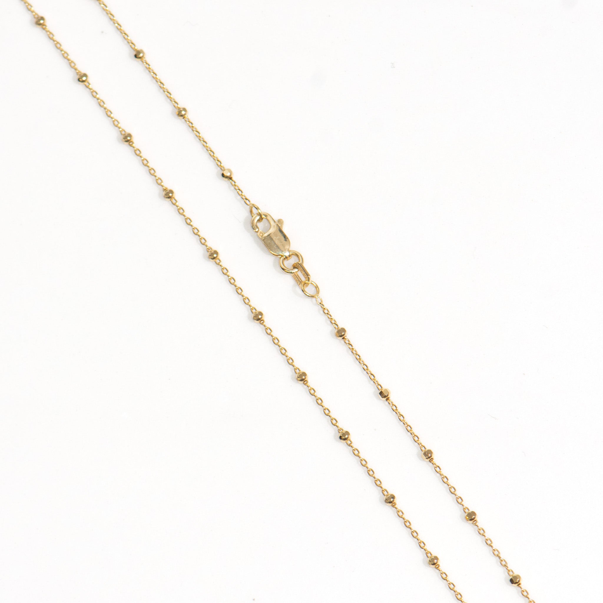 14K Bead Chain Necklace