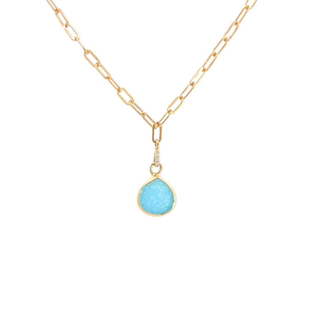 Diamond Druzy Necklace