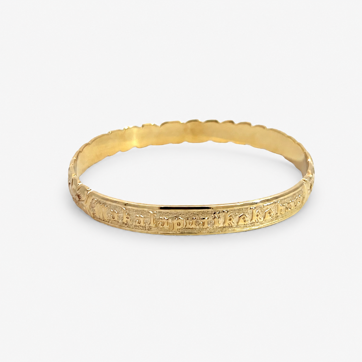 Hawaiian Heirloom Bangle (Scalloped Edge)