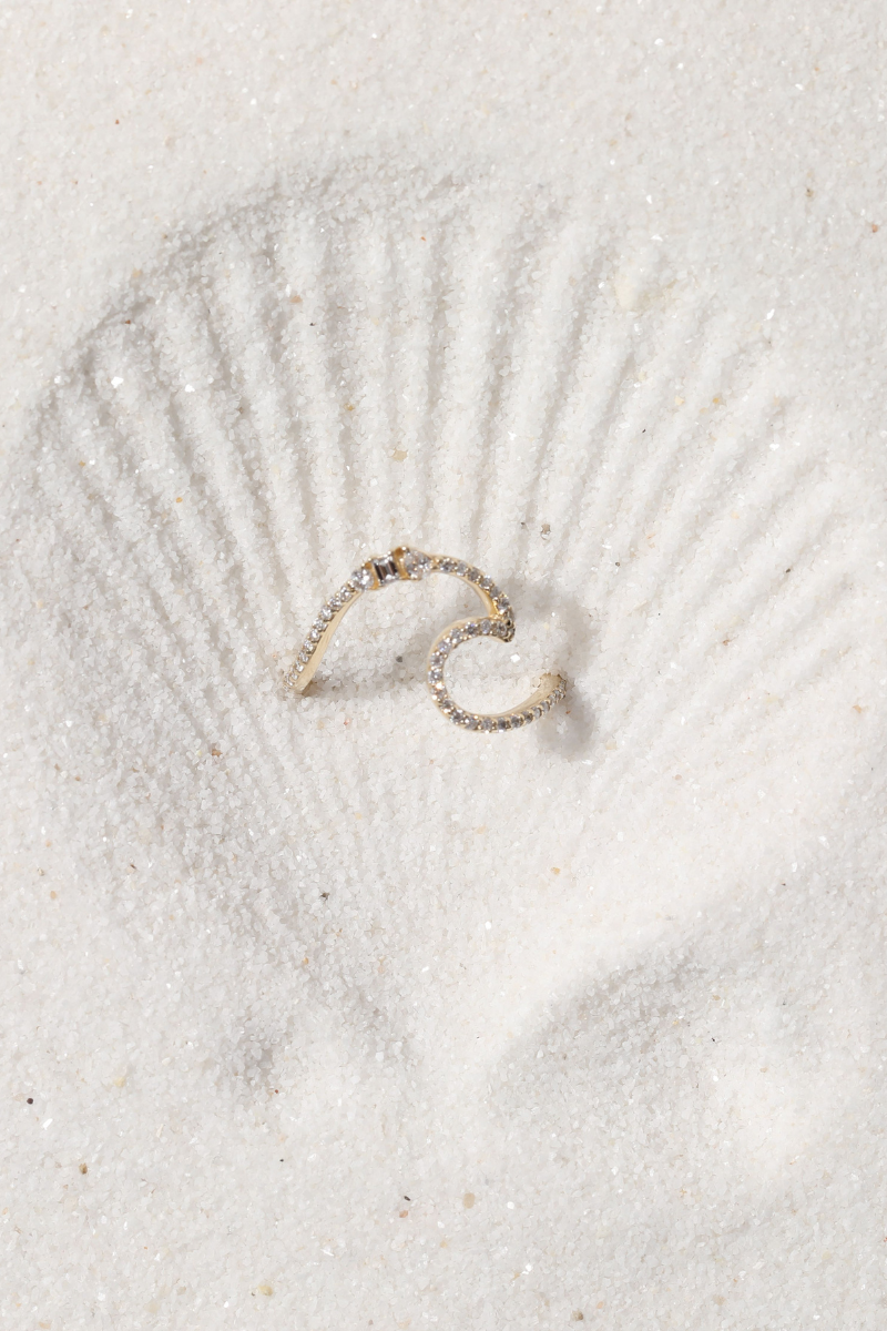 High Tide Wave Ring