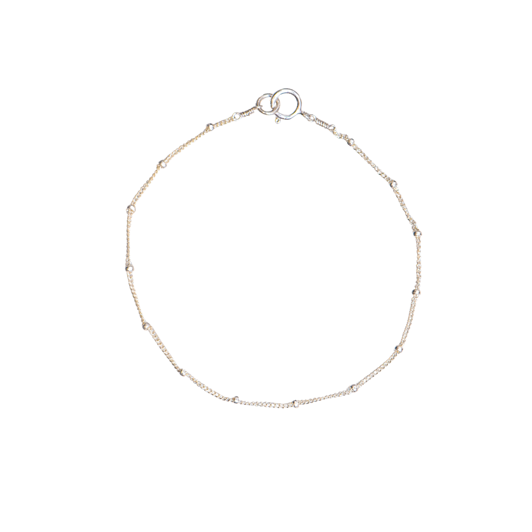 Sterling Silver Bead Chain Bracelet