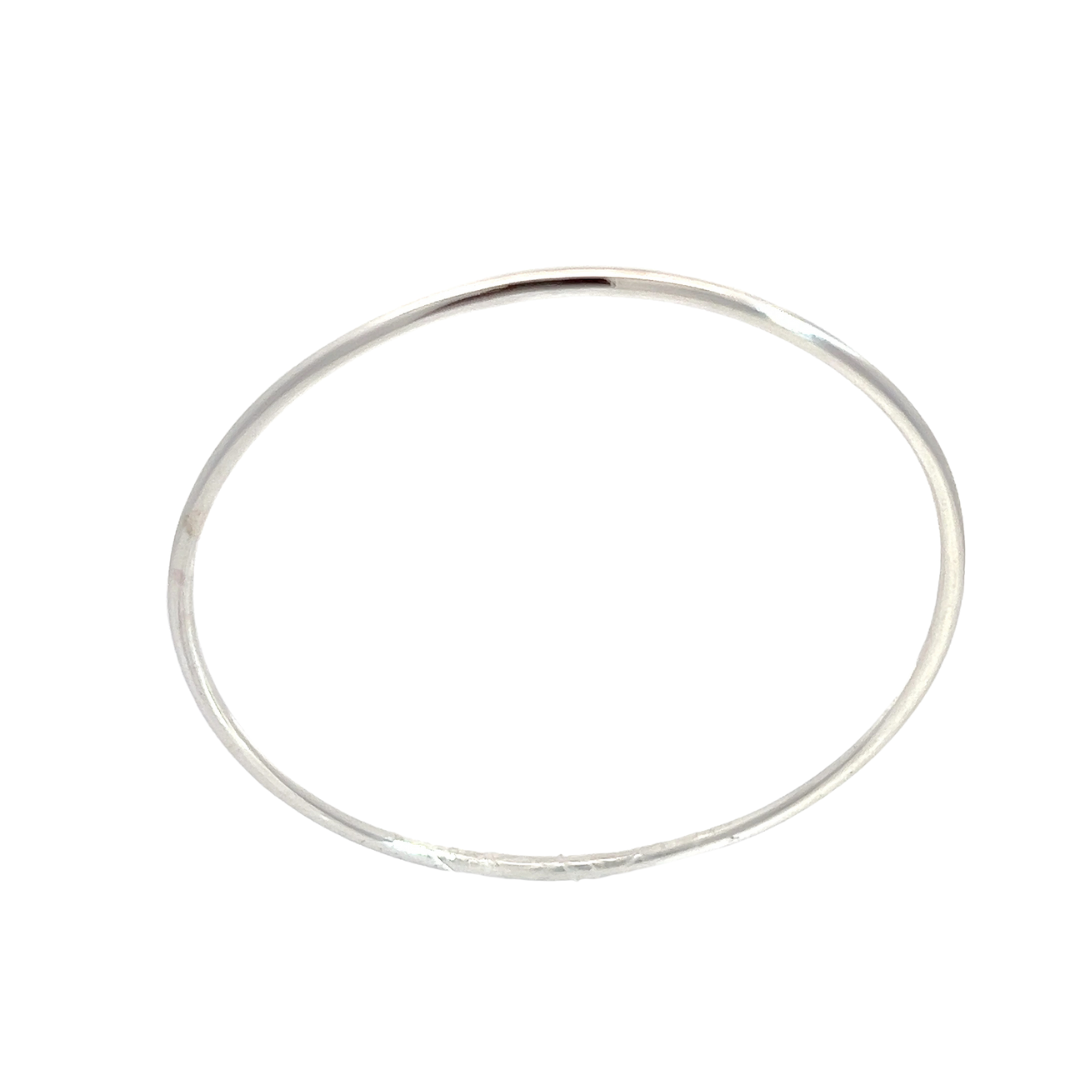 Sterling Silver Classic Smooth Bangle