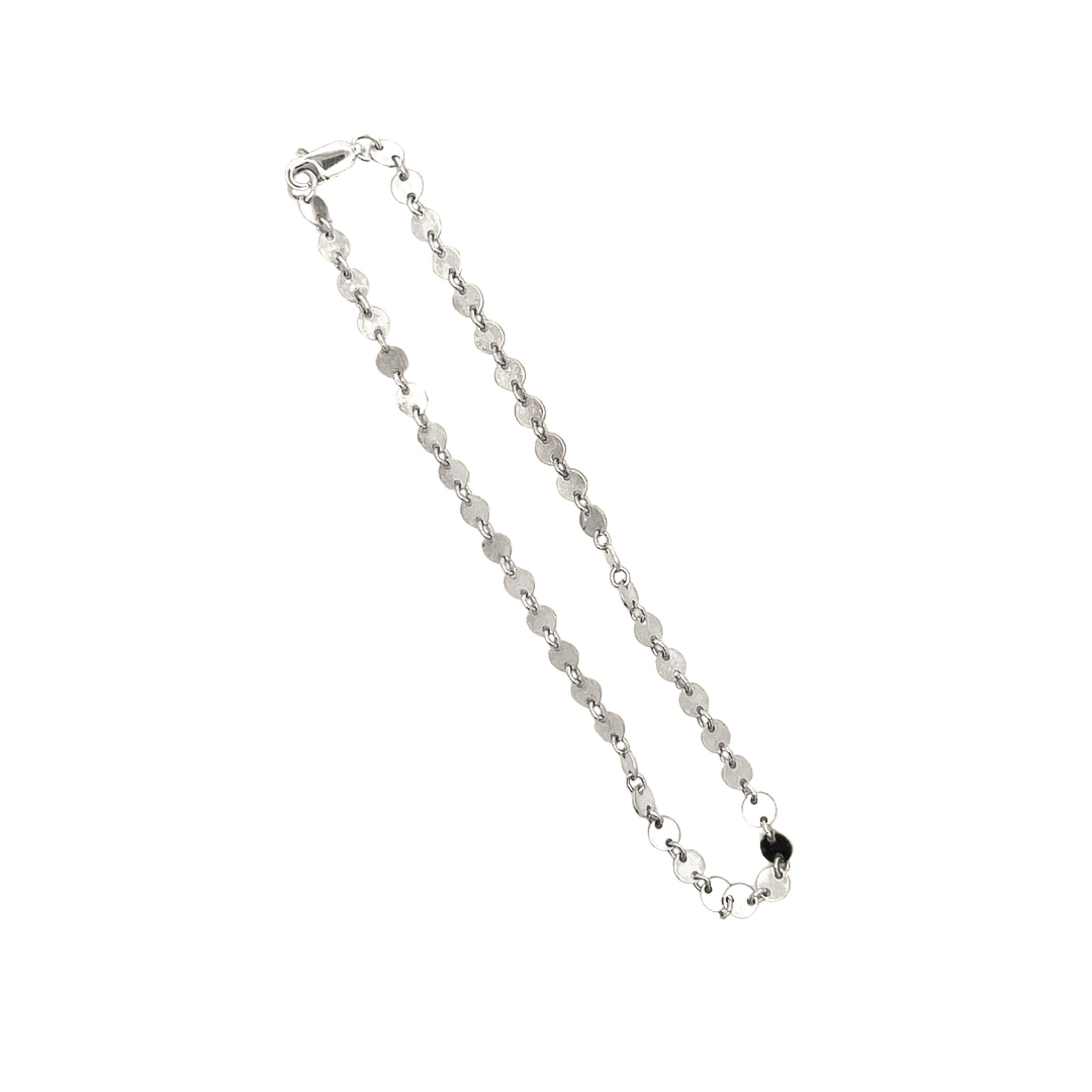 Sterling Silver Coin Chain Anklet