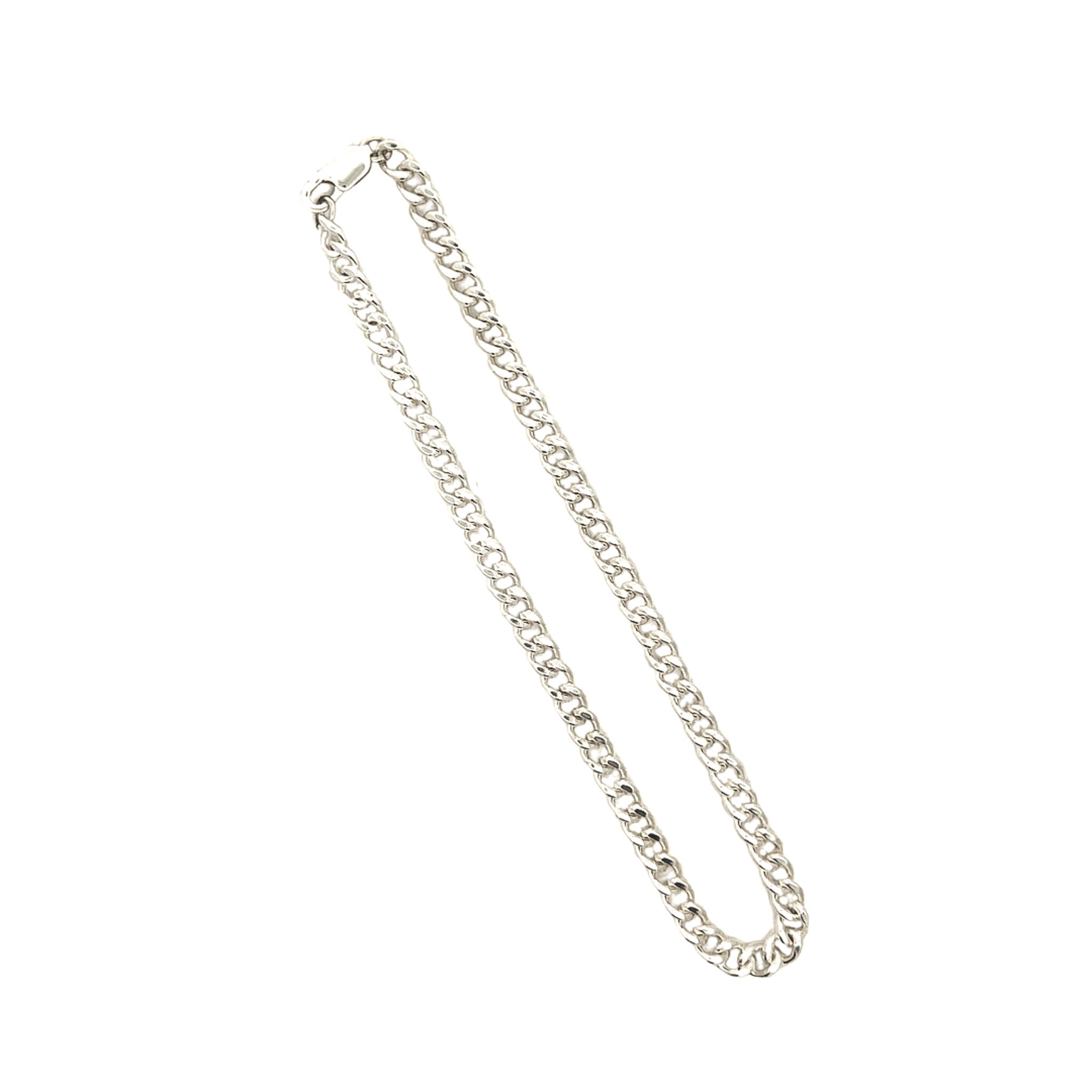 Sterling Silver Curb Chain Anklet