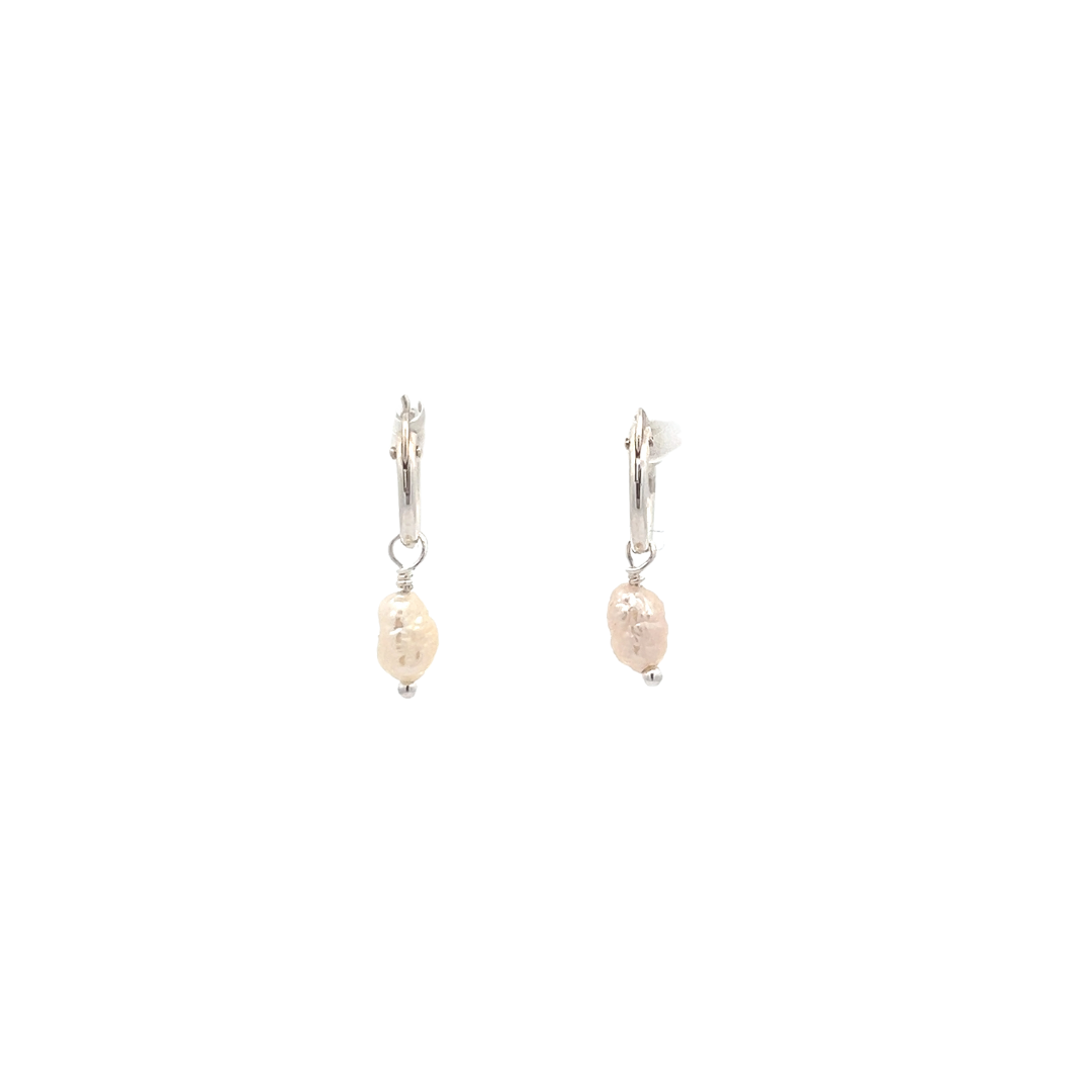 Sterling Silver Eirene Pearl Earrings