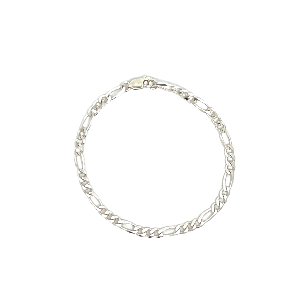 Sterling Silver Figaro Bracelet