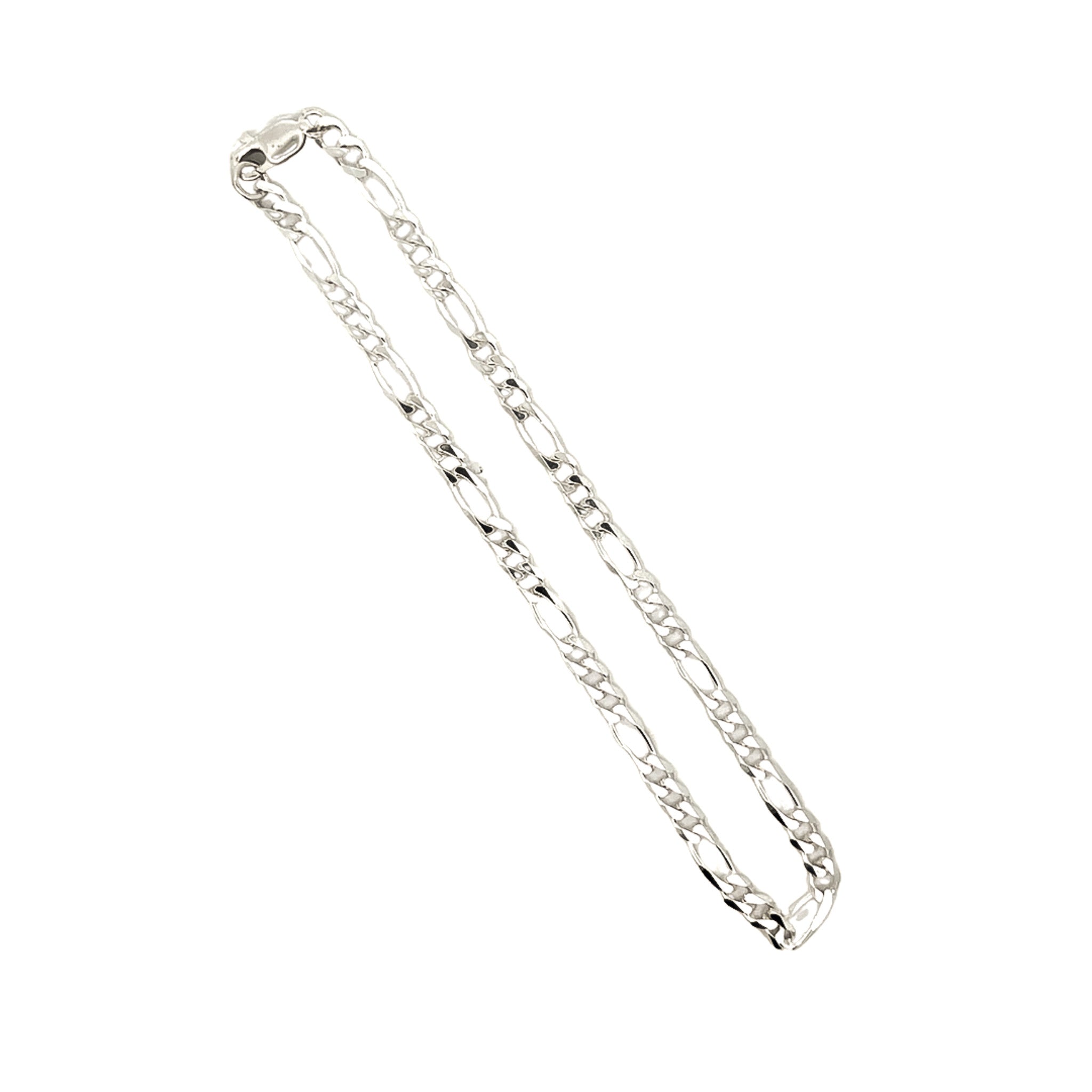 Sterling Silver Figaro Anklet