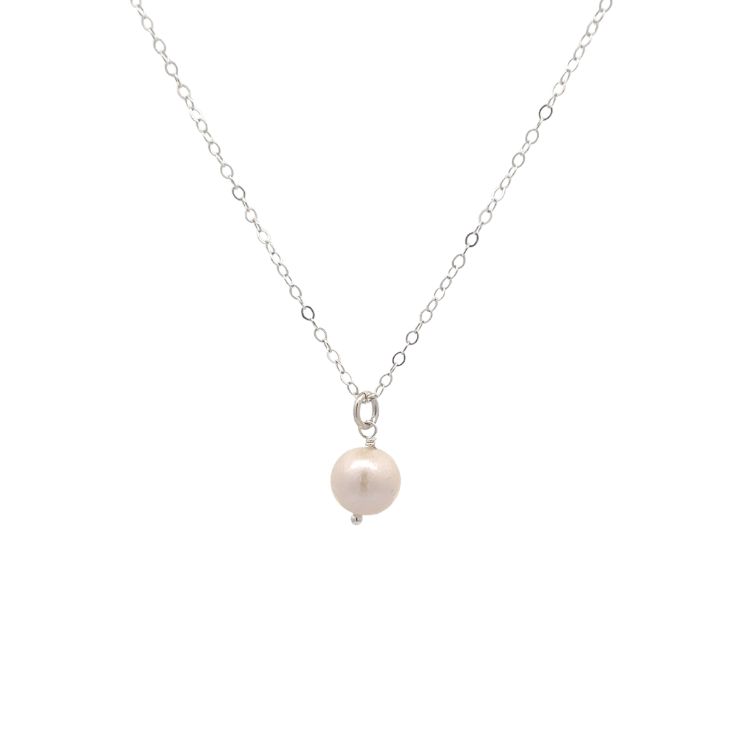 Sterling Silver Selene Pearl Necklace