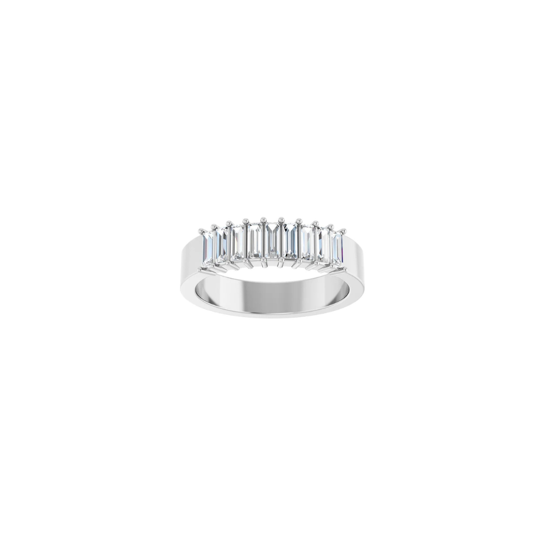 14K Diamond Baguette Ring