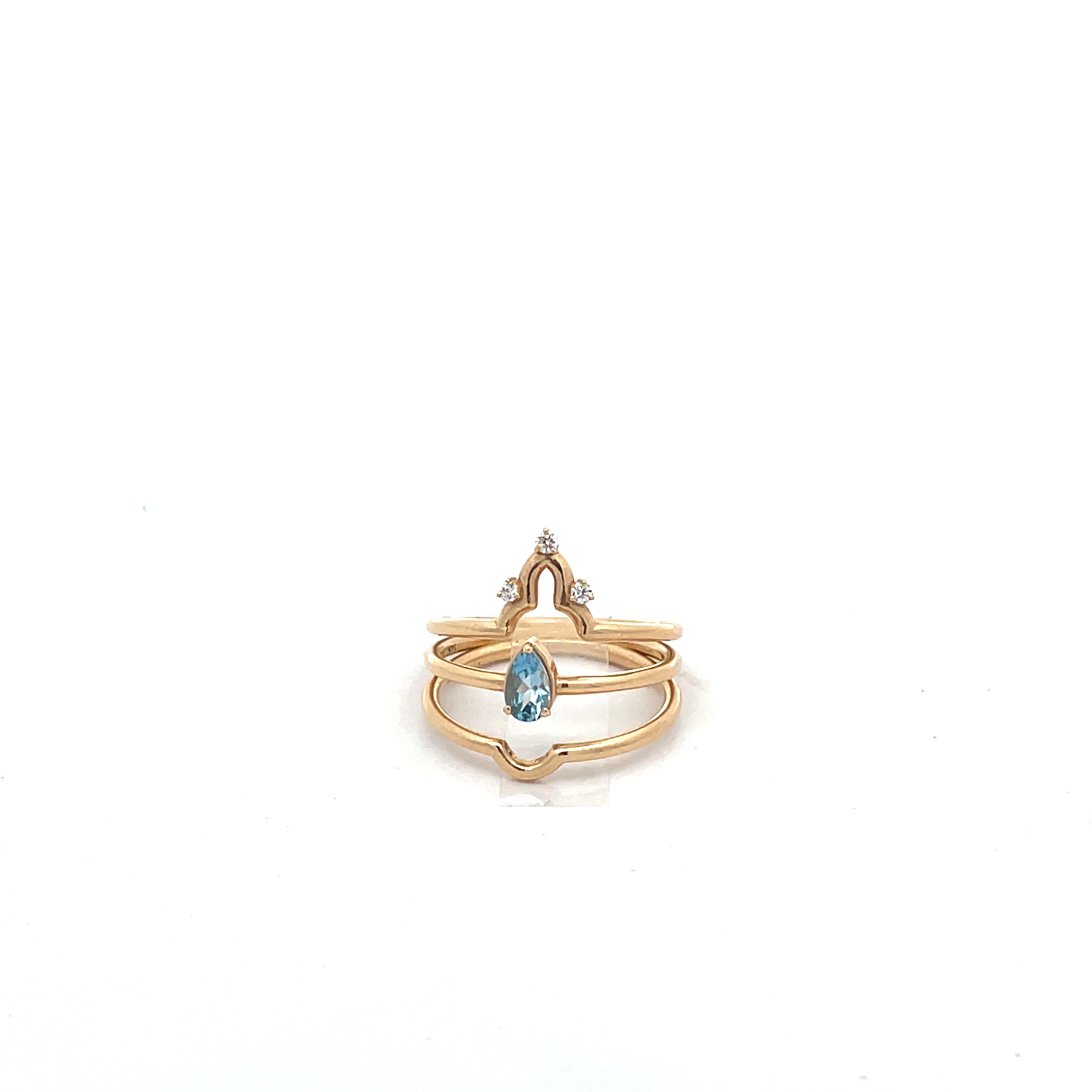 14K Crown Jewel Ring