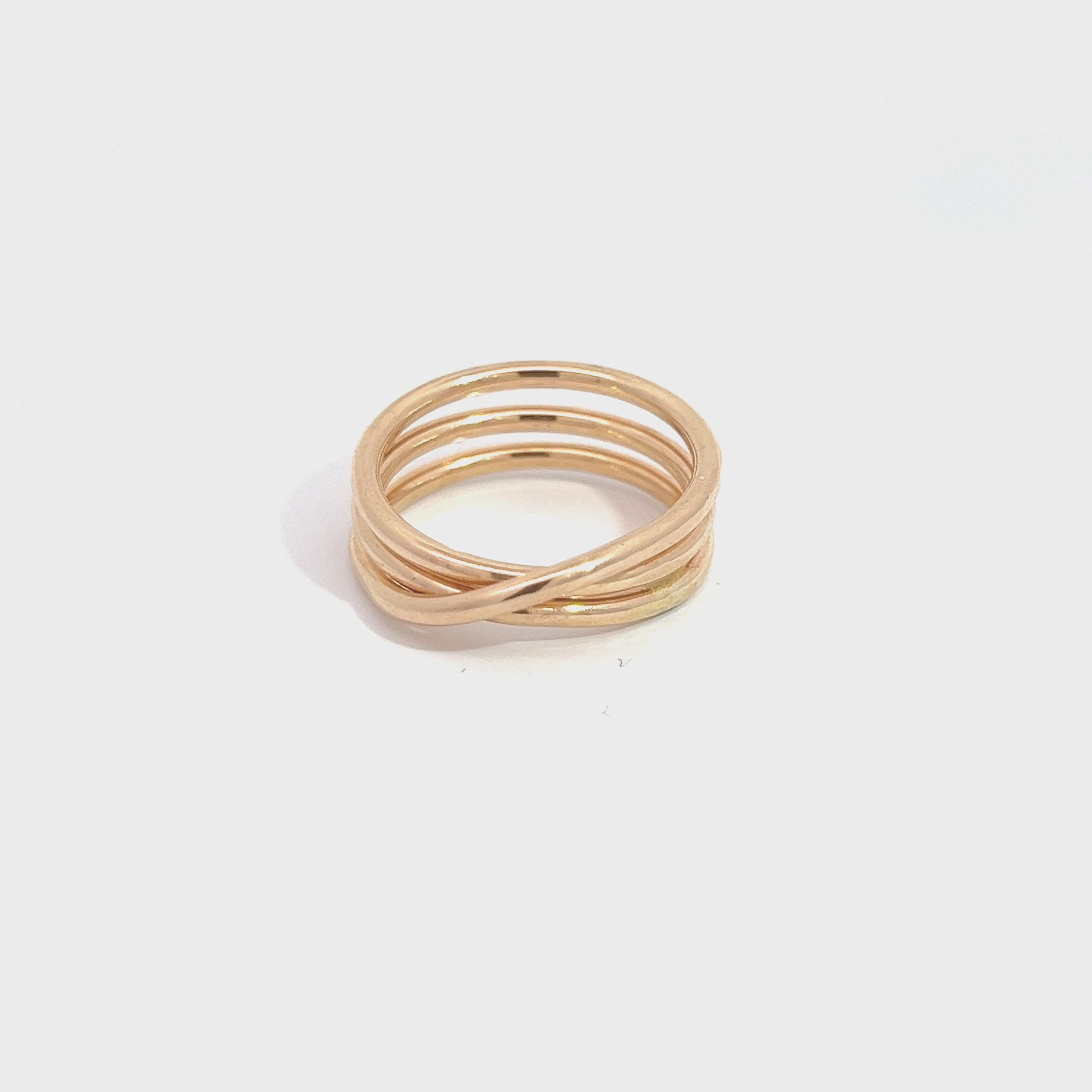 14k Gold Fill Double Wrap Ring