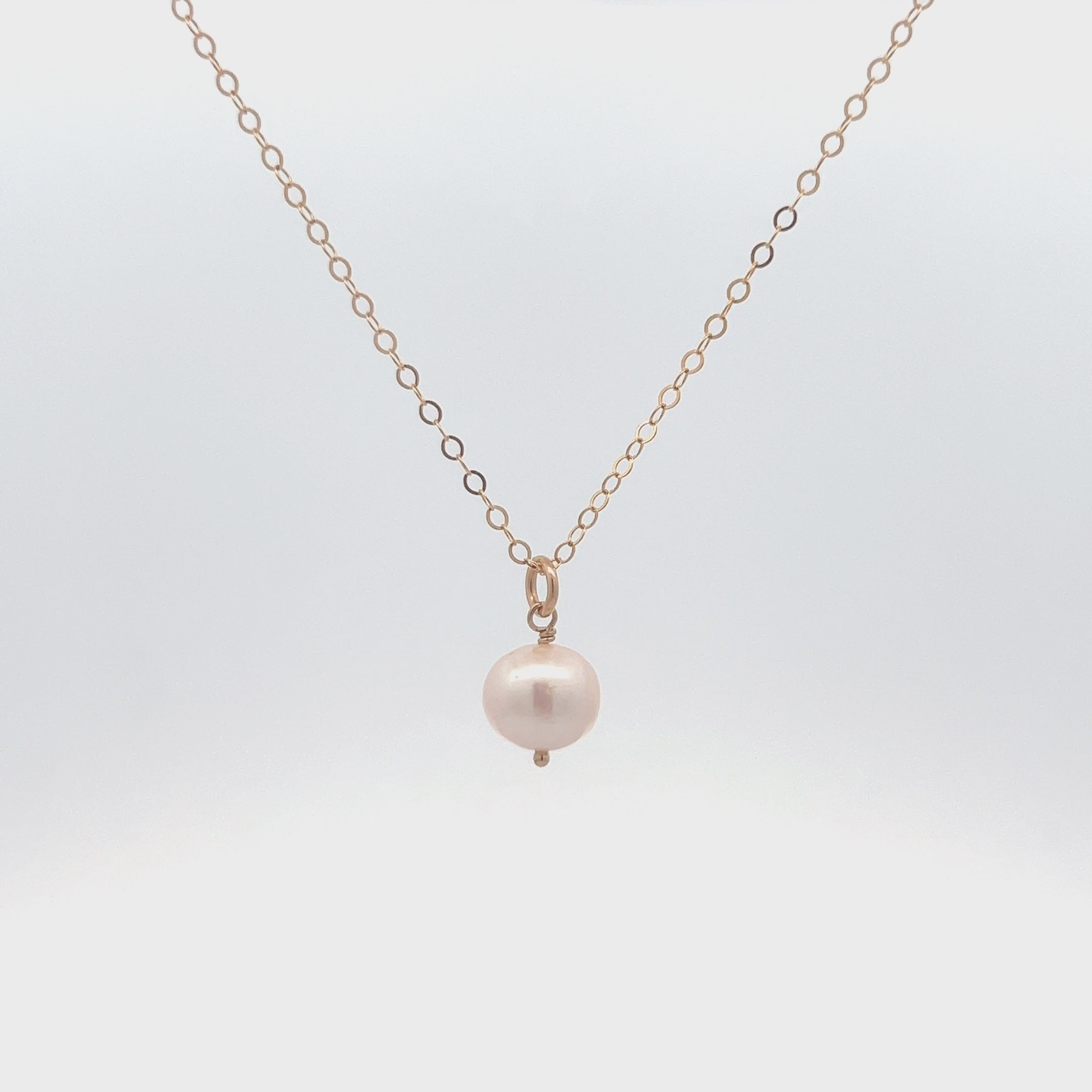 14K Gold Fill Selene Pearl Necklace