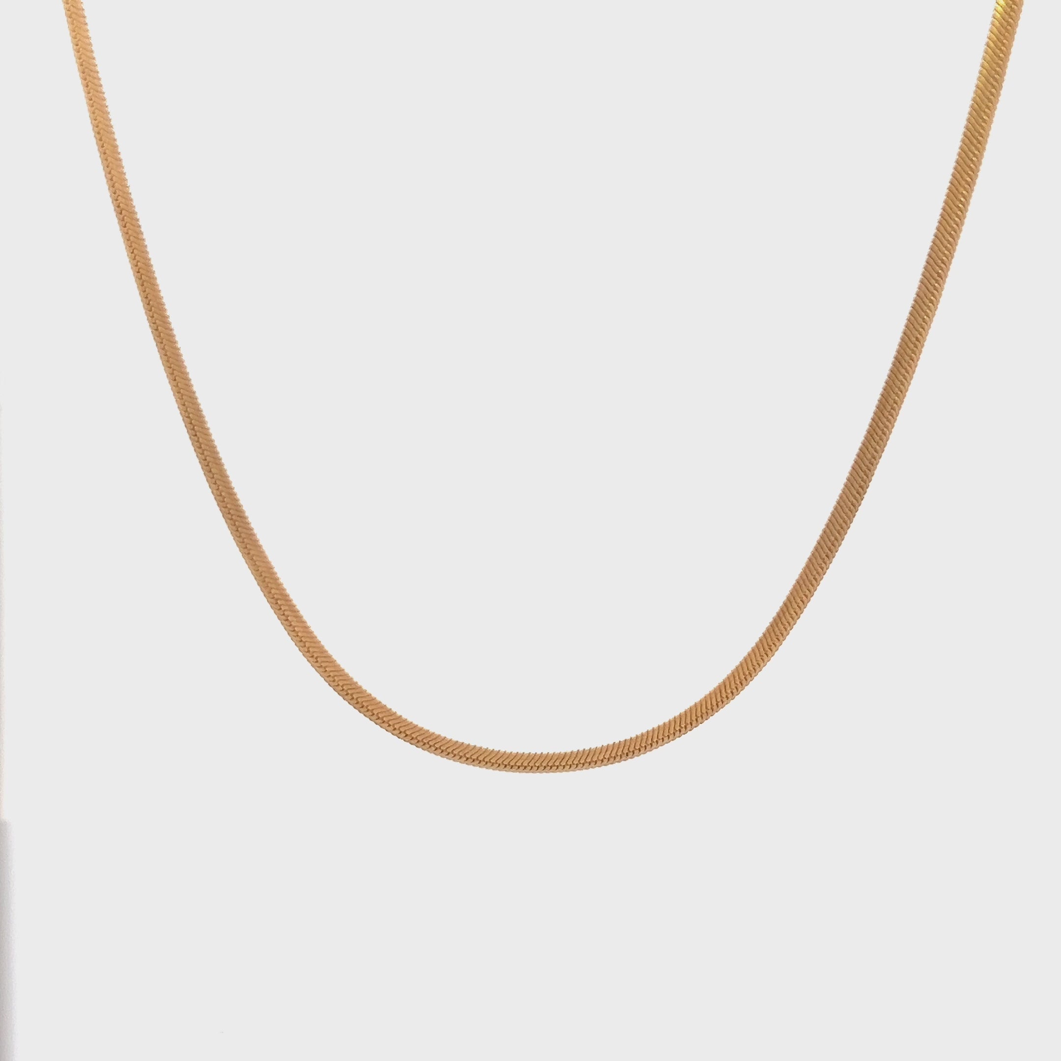 14K Gold Fill Silk Chain Necklace