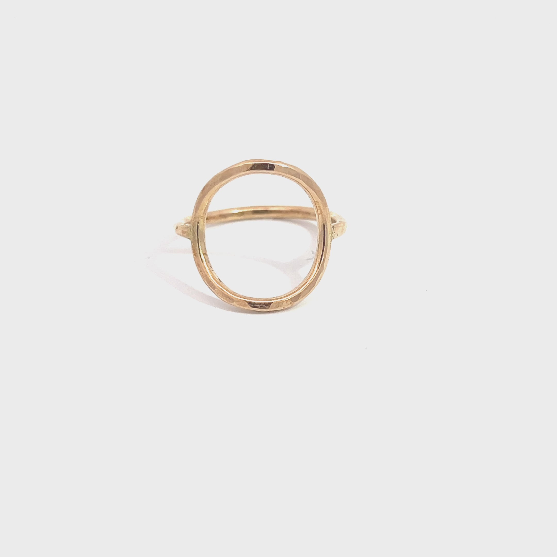 14k Gold Fill Circle Ring