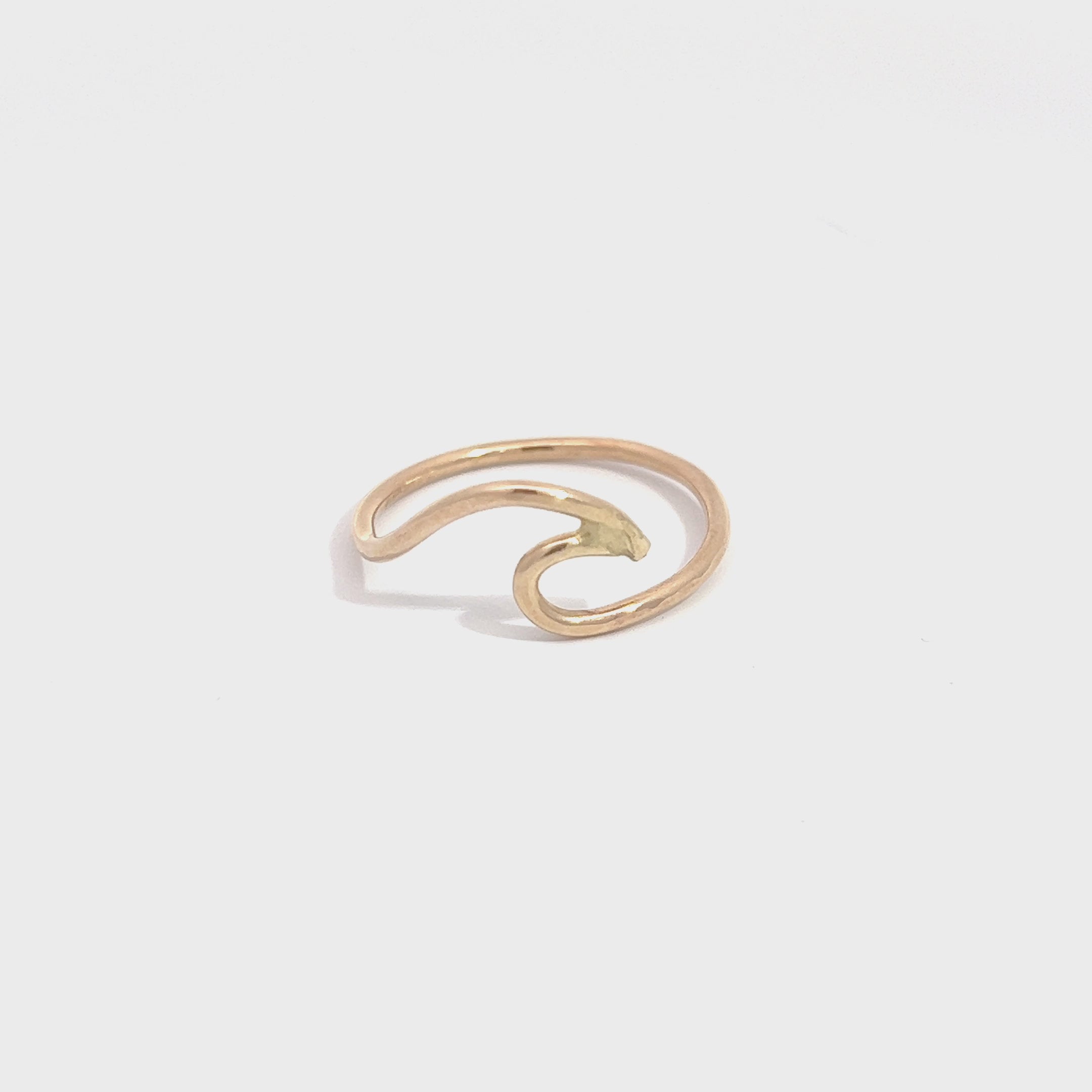 14k Gold Fill Wave Ring