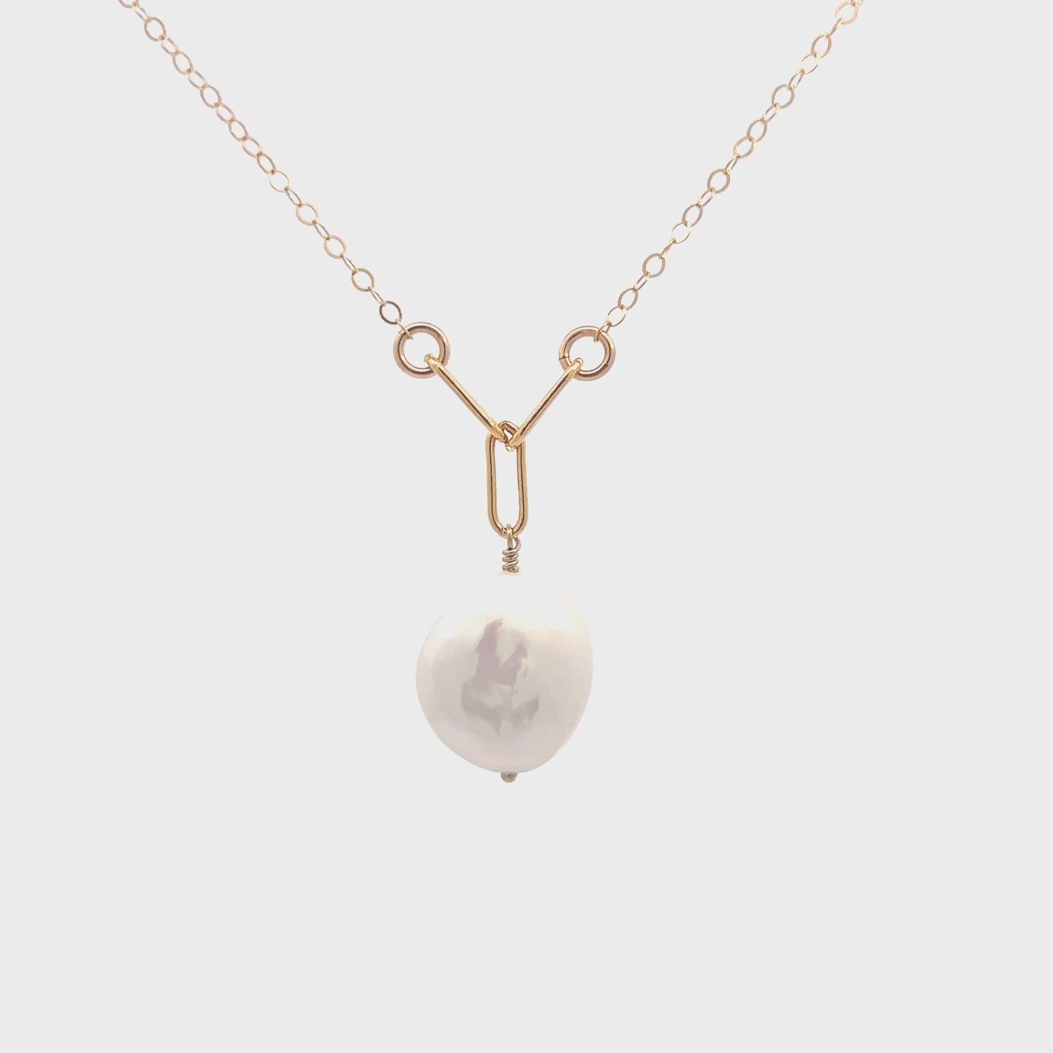 14K Gold Fill Alyssa Pearl Necklace