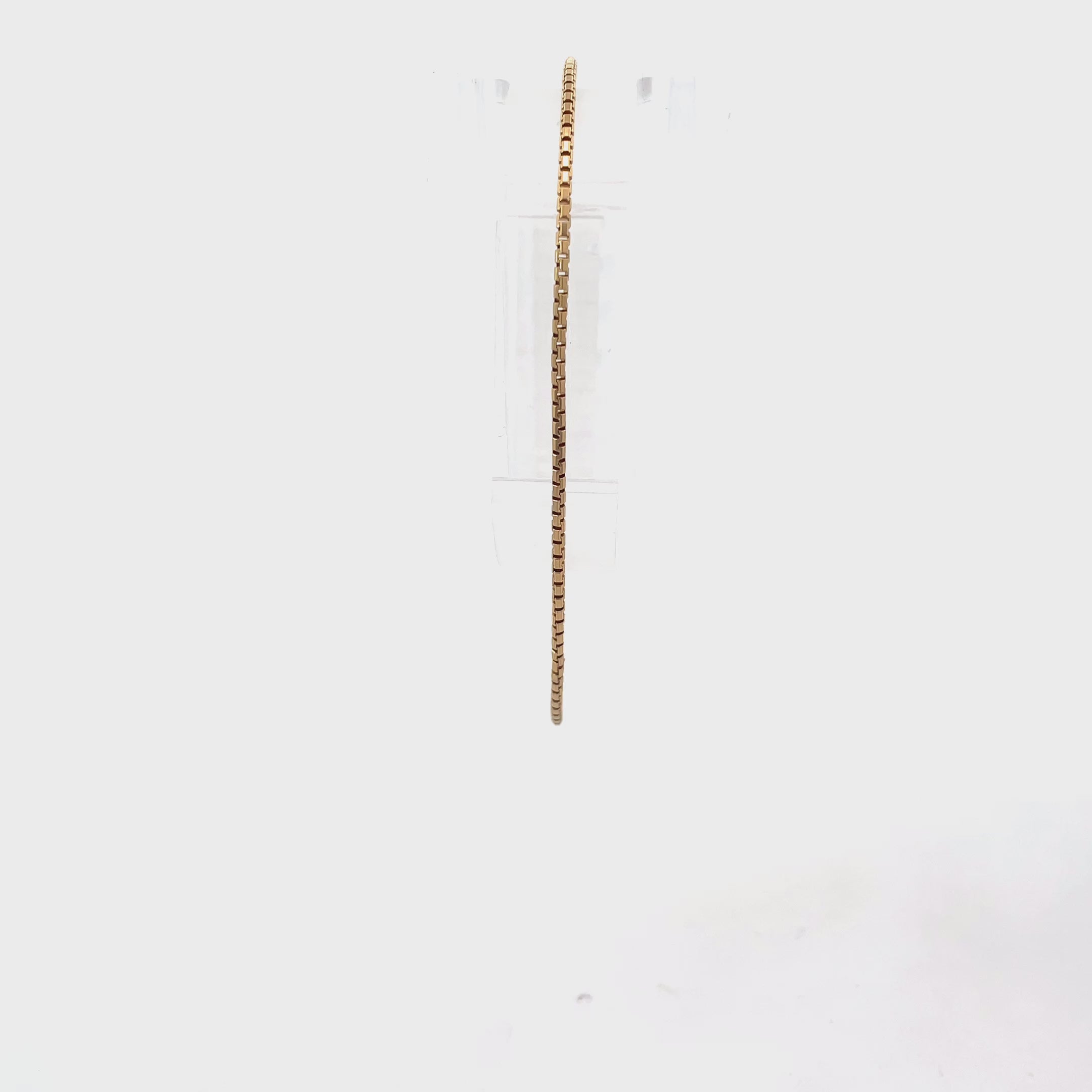 14K Yellow Gold Box Chain Bracelet
