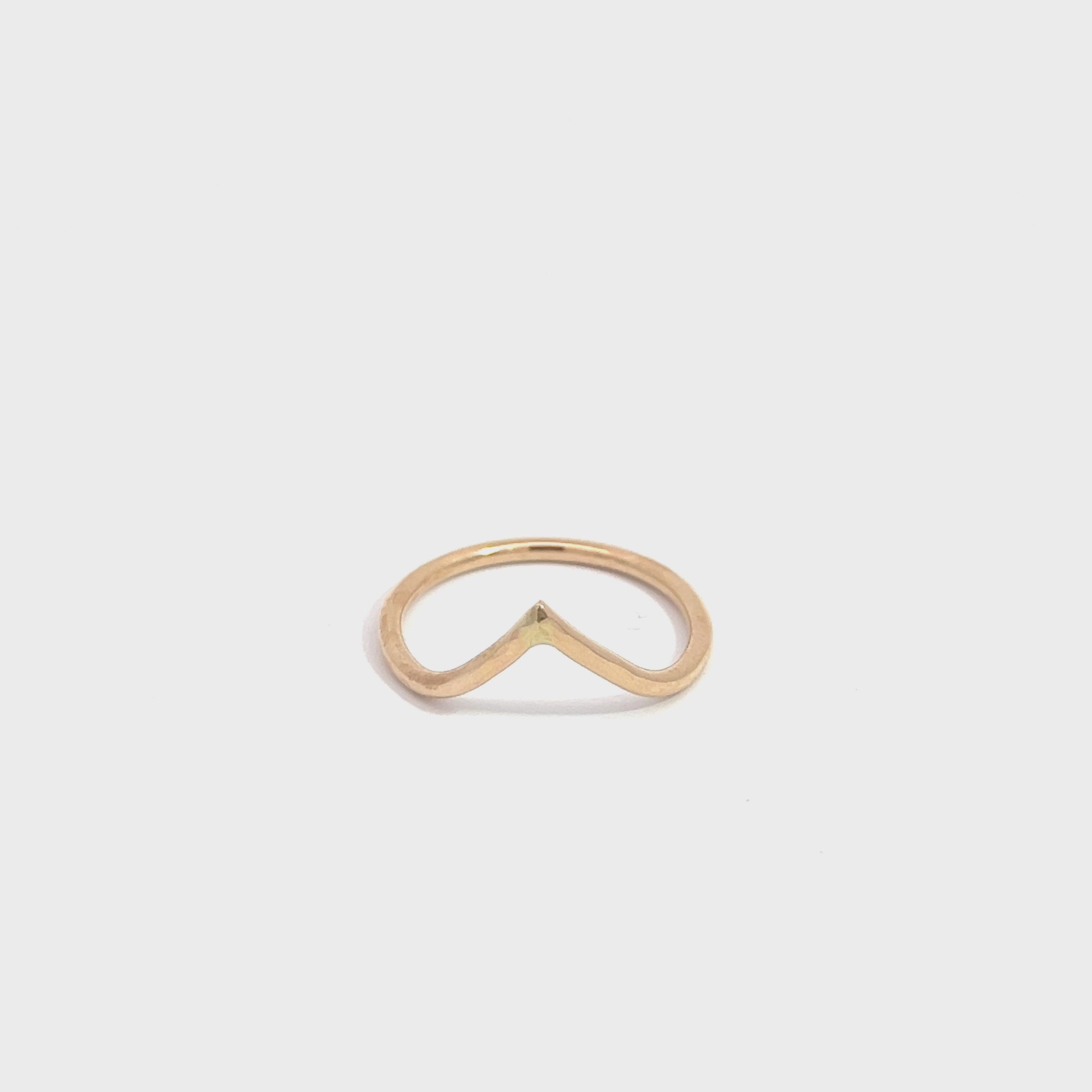 14k Gold Fill Chevron Ring