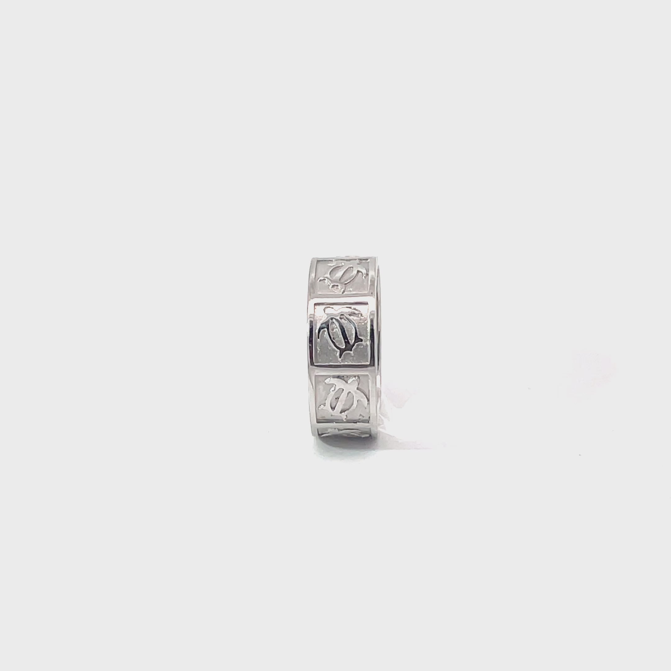 14K Solid Gold Turtle Band Ring