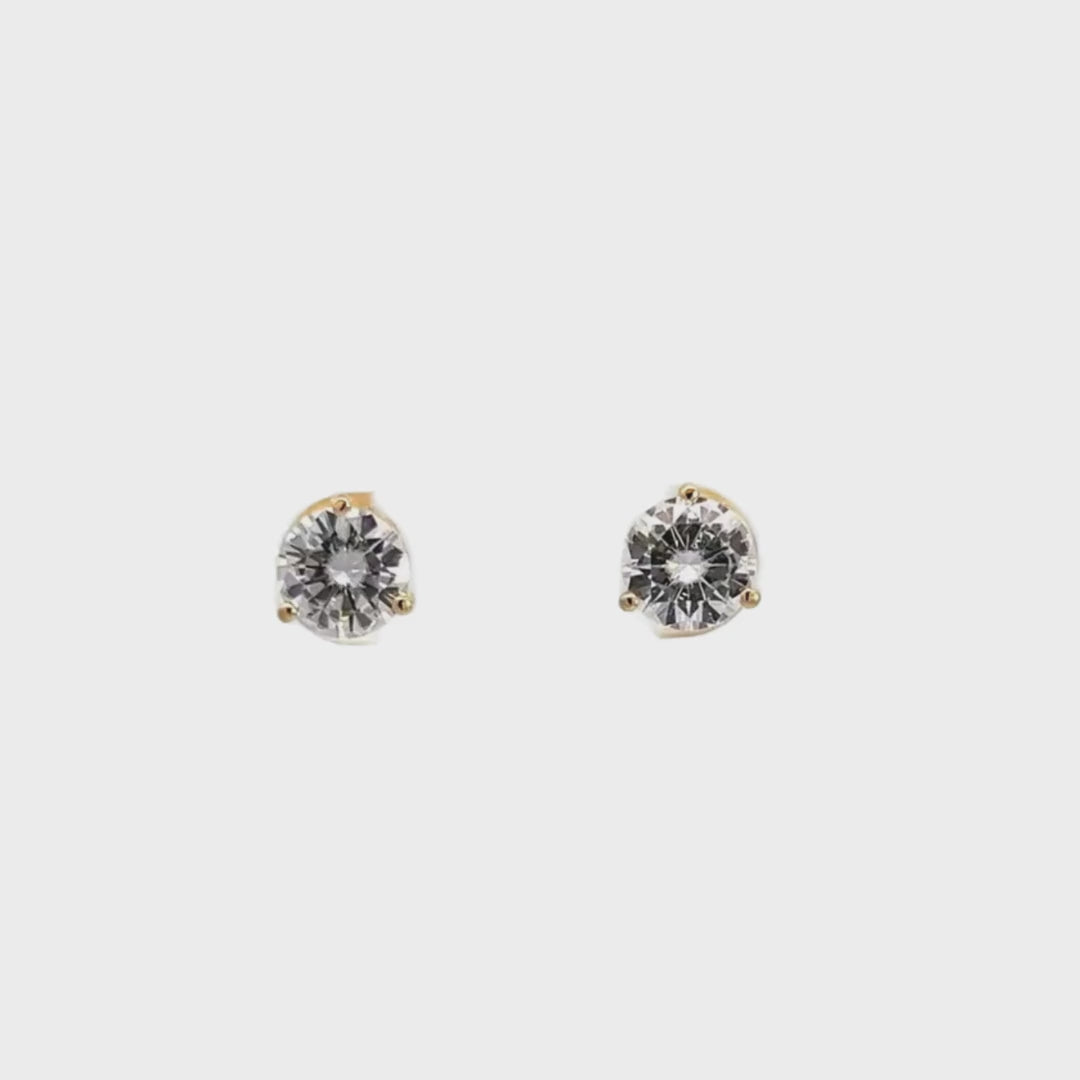 14K 1CT Diamond Studs