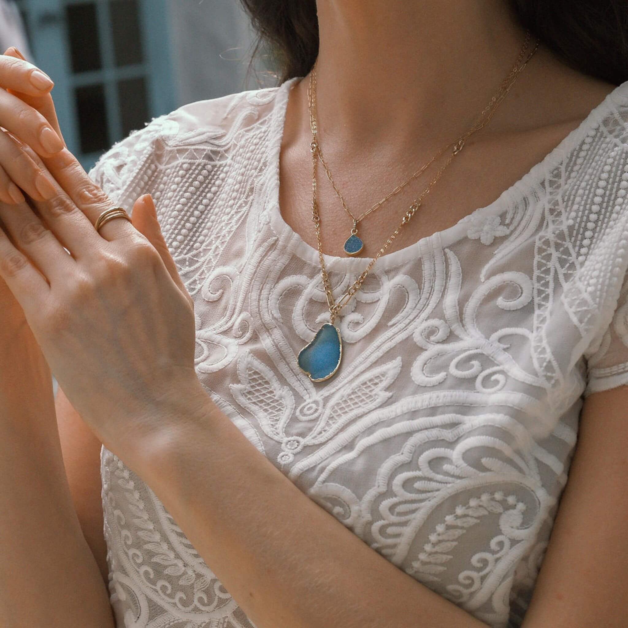 Statement Druzy Necklace Shopkolohe