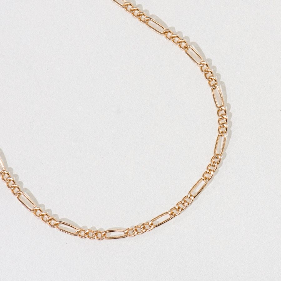 Gold Figaro Chain Necklace